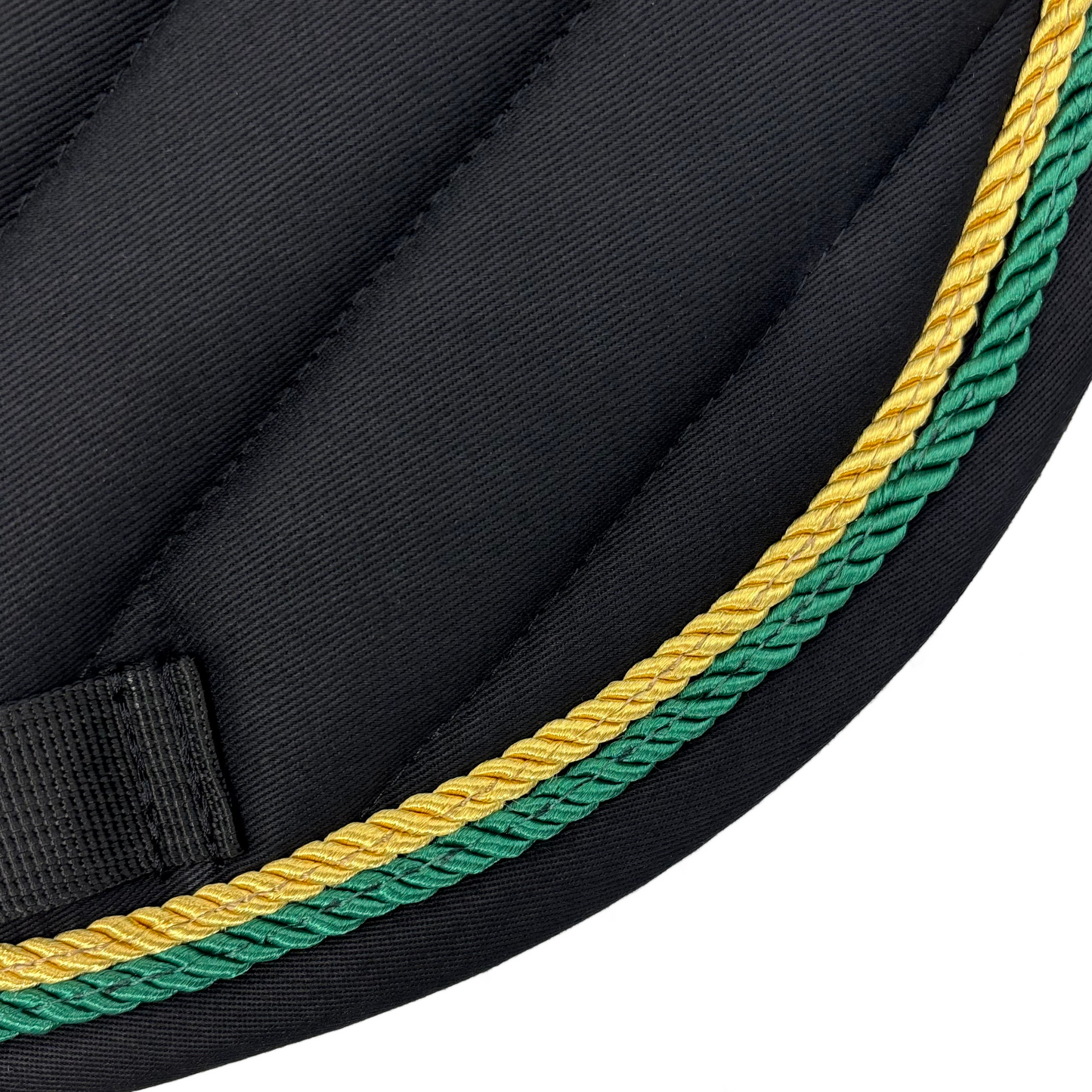Majyk Equipe - Black Cotton Oblique Euro Saddle Pad