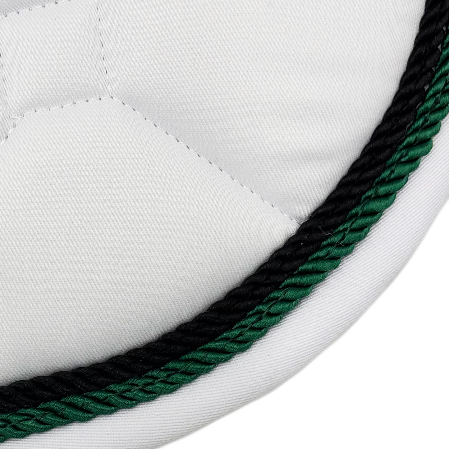 Majyk Equipe - White Classica Cotton Euro Saddle pad