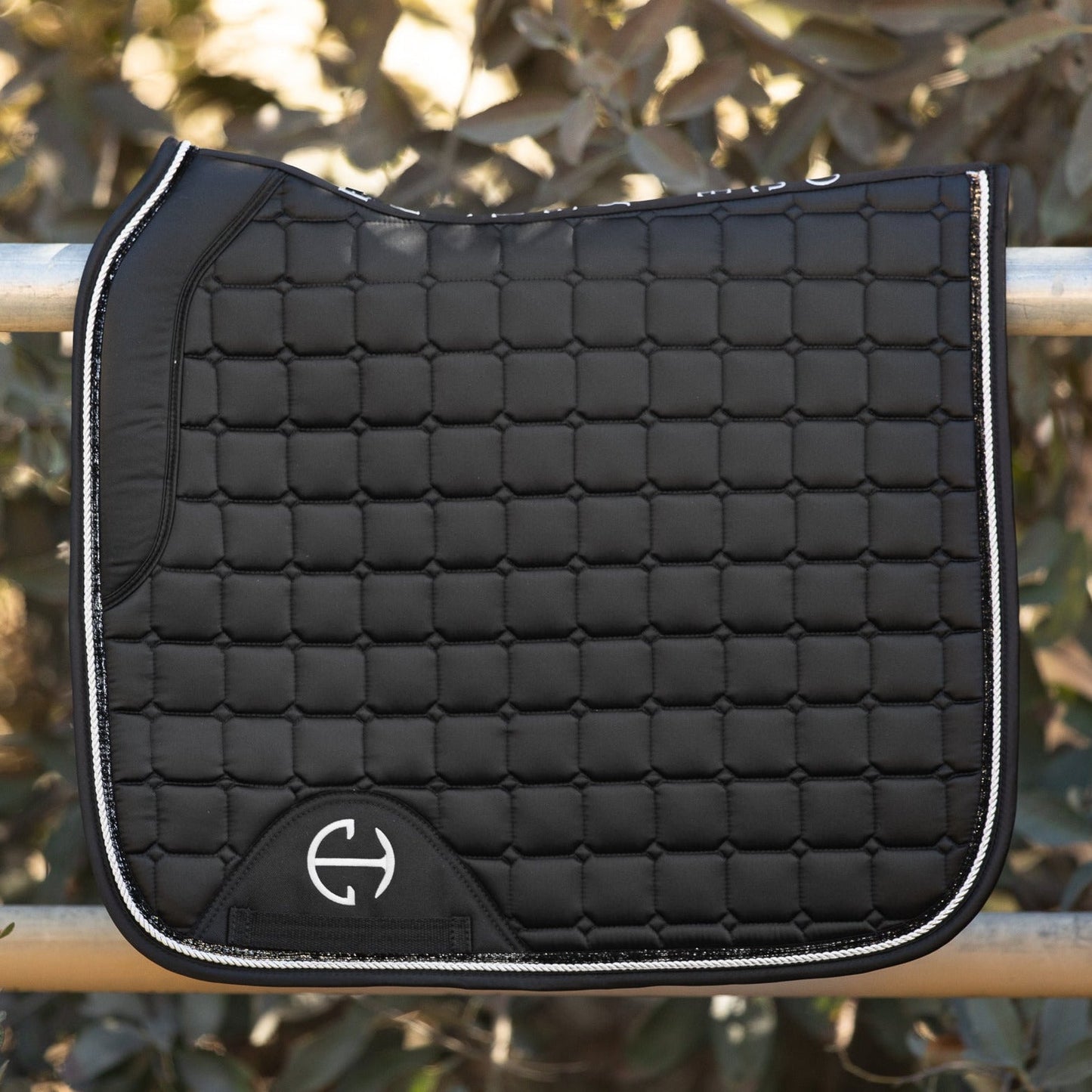 Halter Ego - Satin Classic Dressage Saddle Pad - Ebony