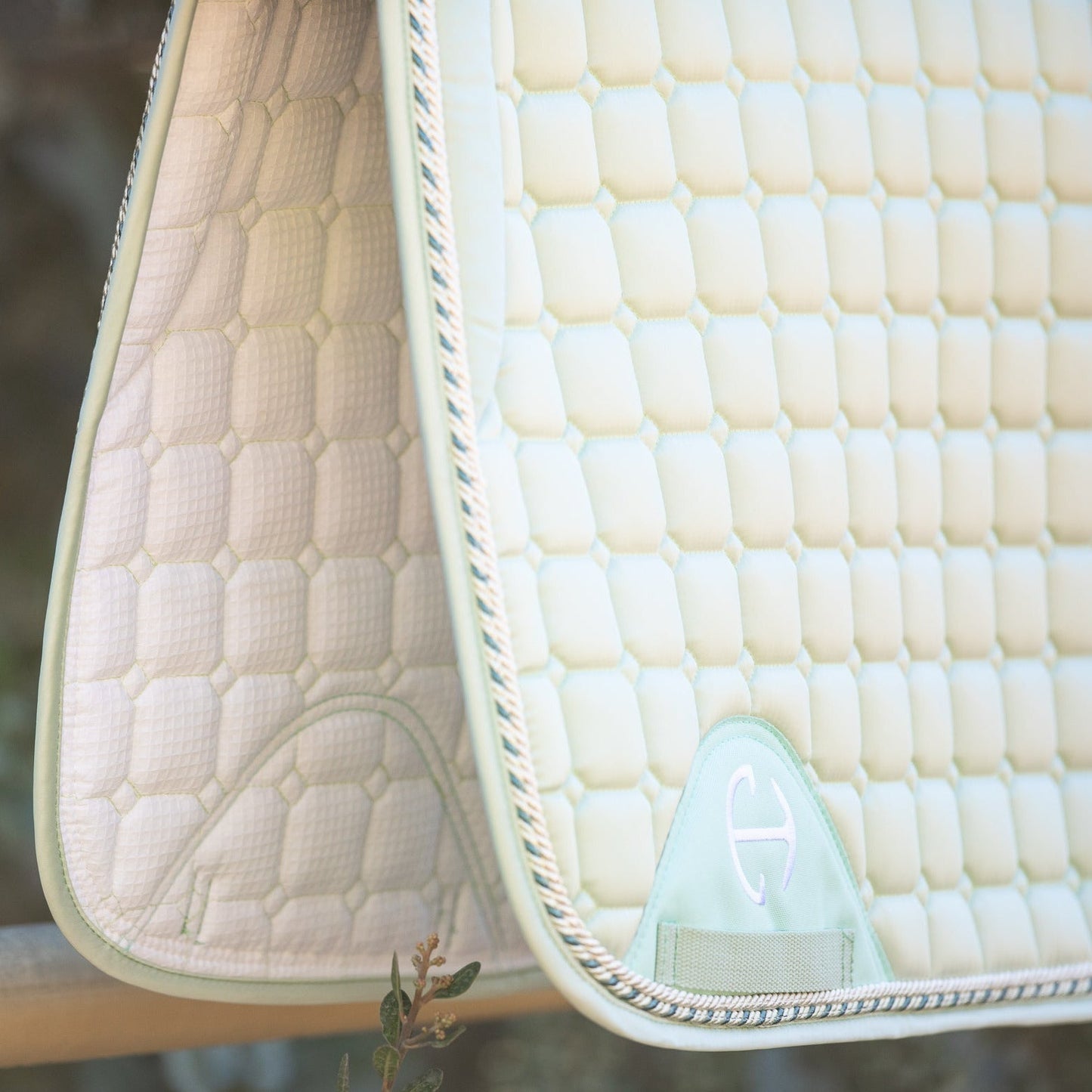Halter Ego - Satin Classic Dressage Saddle Pad - Mint Sorbet