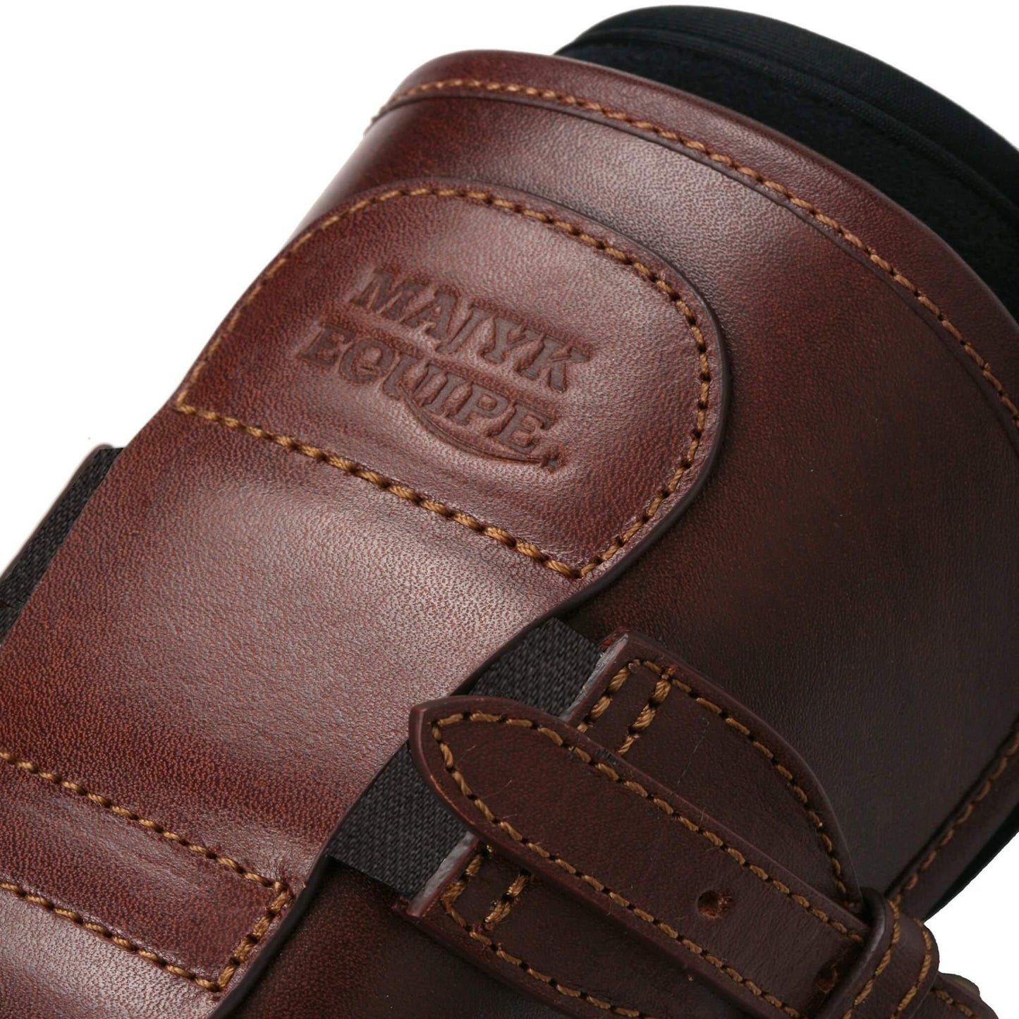 Majyk Equipe - Leather Equitation Tendon Boot with Impact Protective Removable Liners (Buckle Closures)