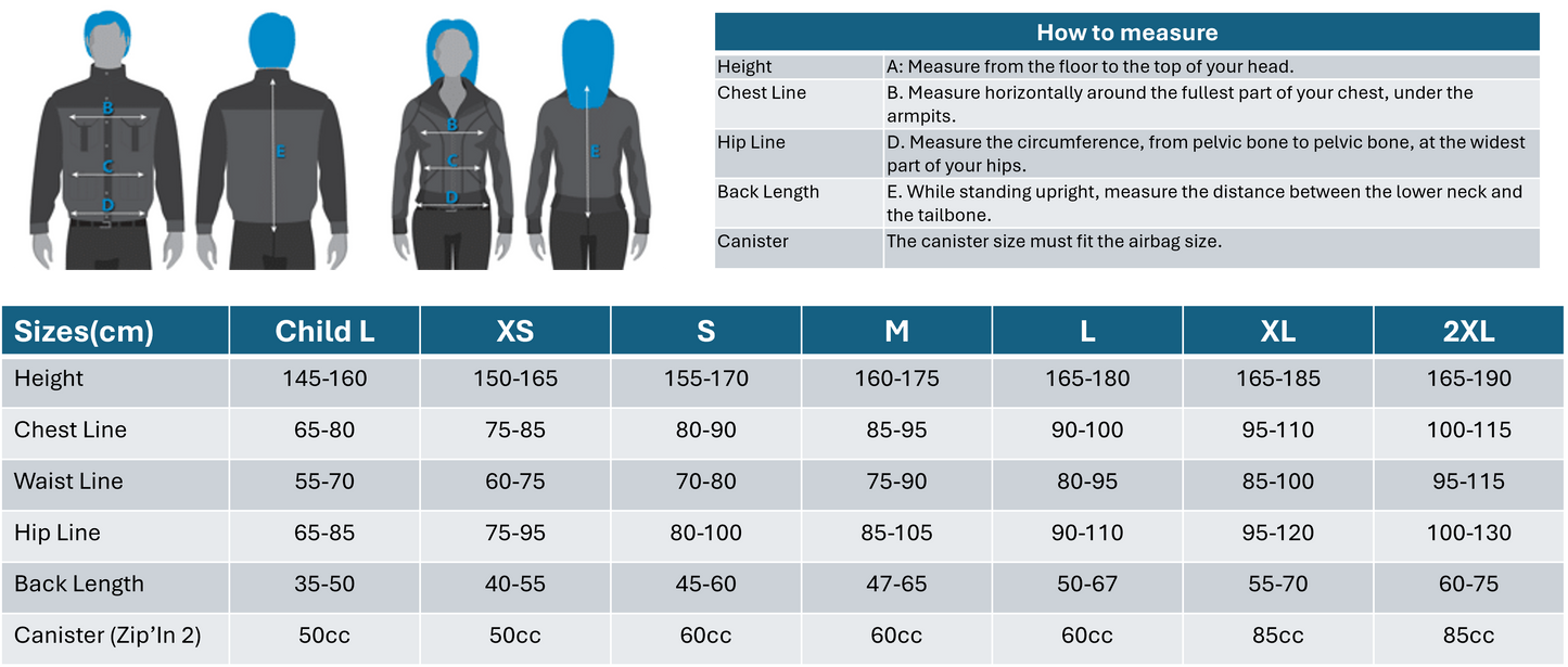 Helite US - Zip'In 2 Airbag Vest