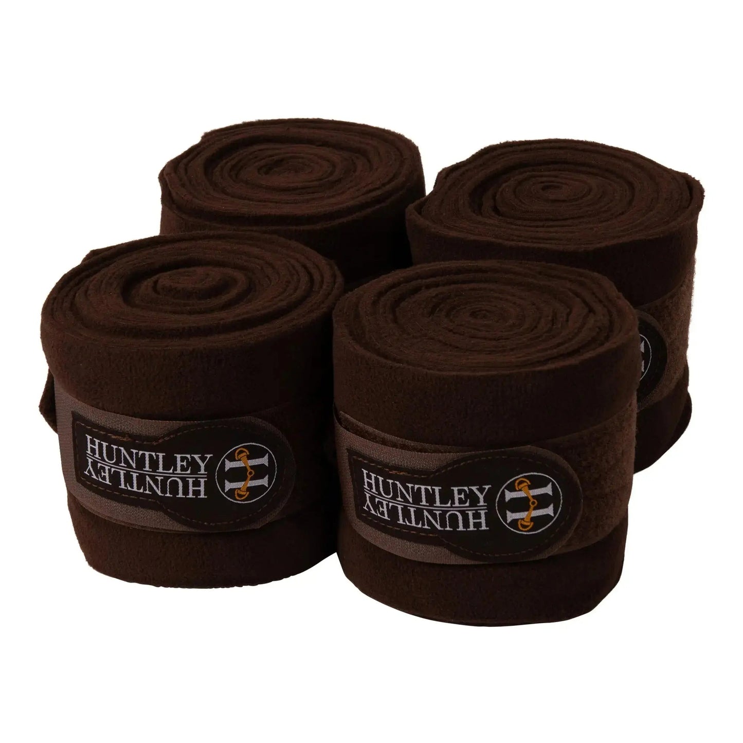 Huntley Equestrian - Polo Fleece Wraps - Set of 4, Black