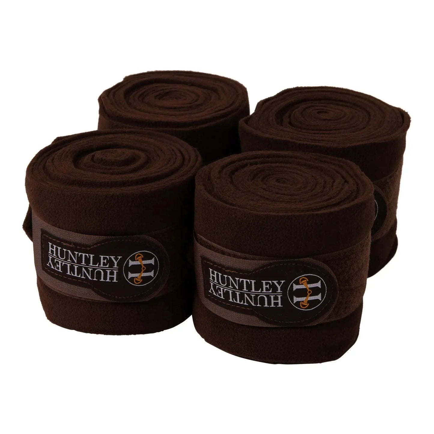 Huntley Equestrian - Polo Fleece Wraps - Set of 4, Black