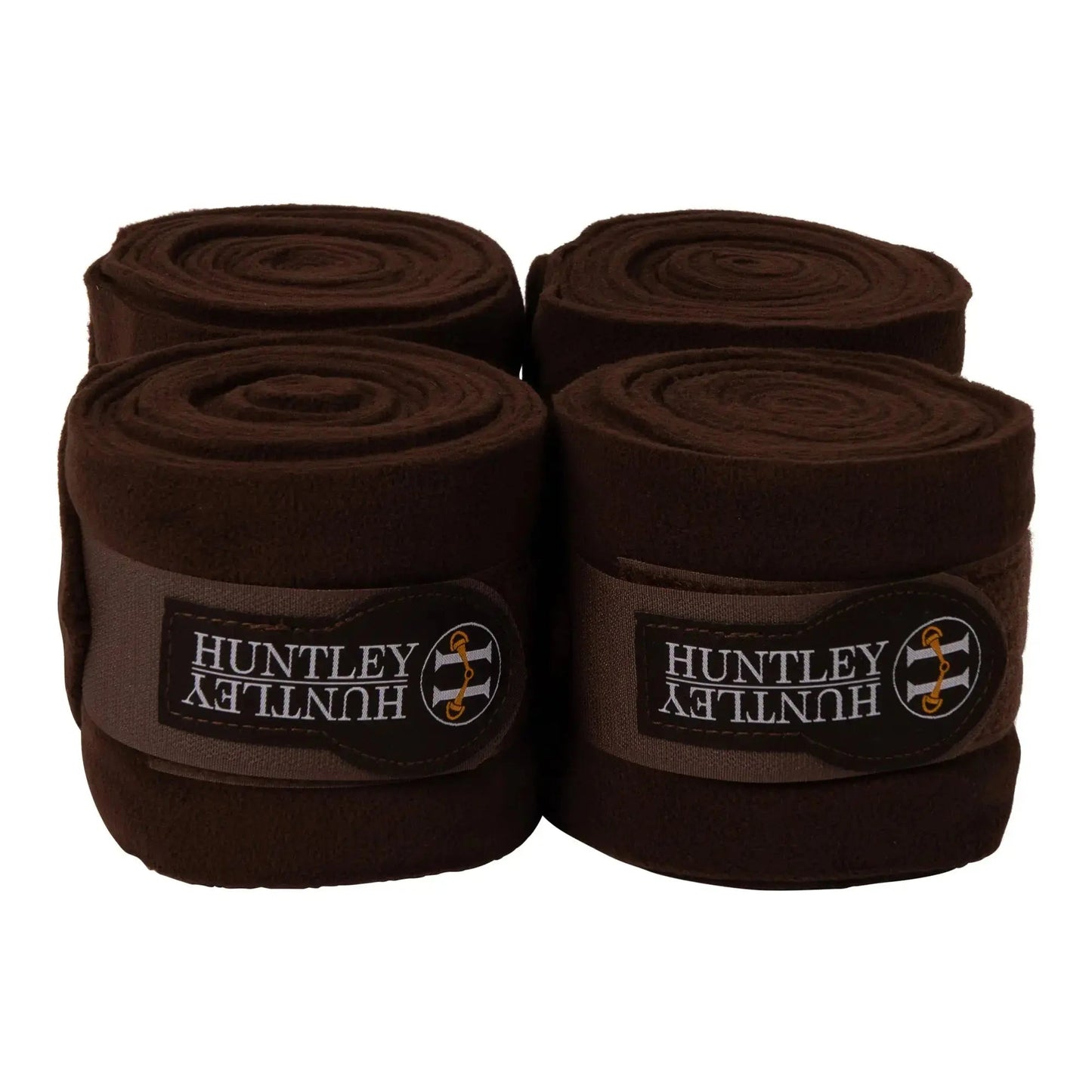 Huntley Equestrian - Polo Fleece Wraps - Set of 4, Black