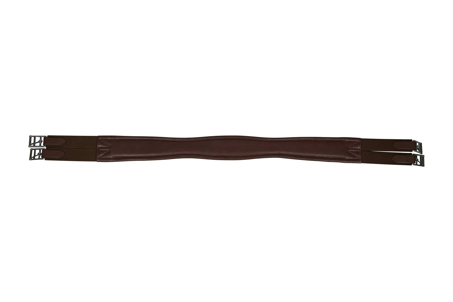 Huntley Equestrian - Sedgwick Leather Fancy Stitched Padded Leather Contour Shaped Girth with Double End Elastic