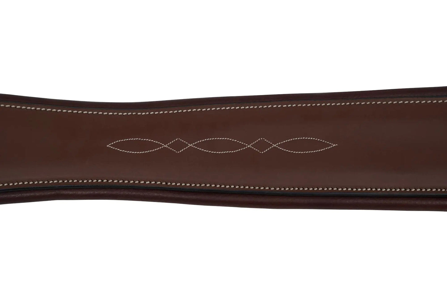 Huntley Equestrian - Sedgwick Leather Fancy Stitched Padded Leather Contour Shaped Girth with Double End Elastic