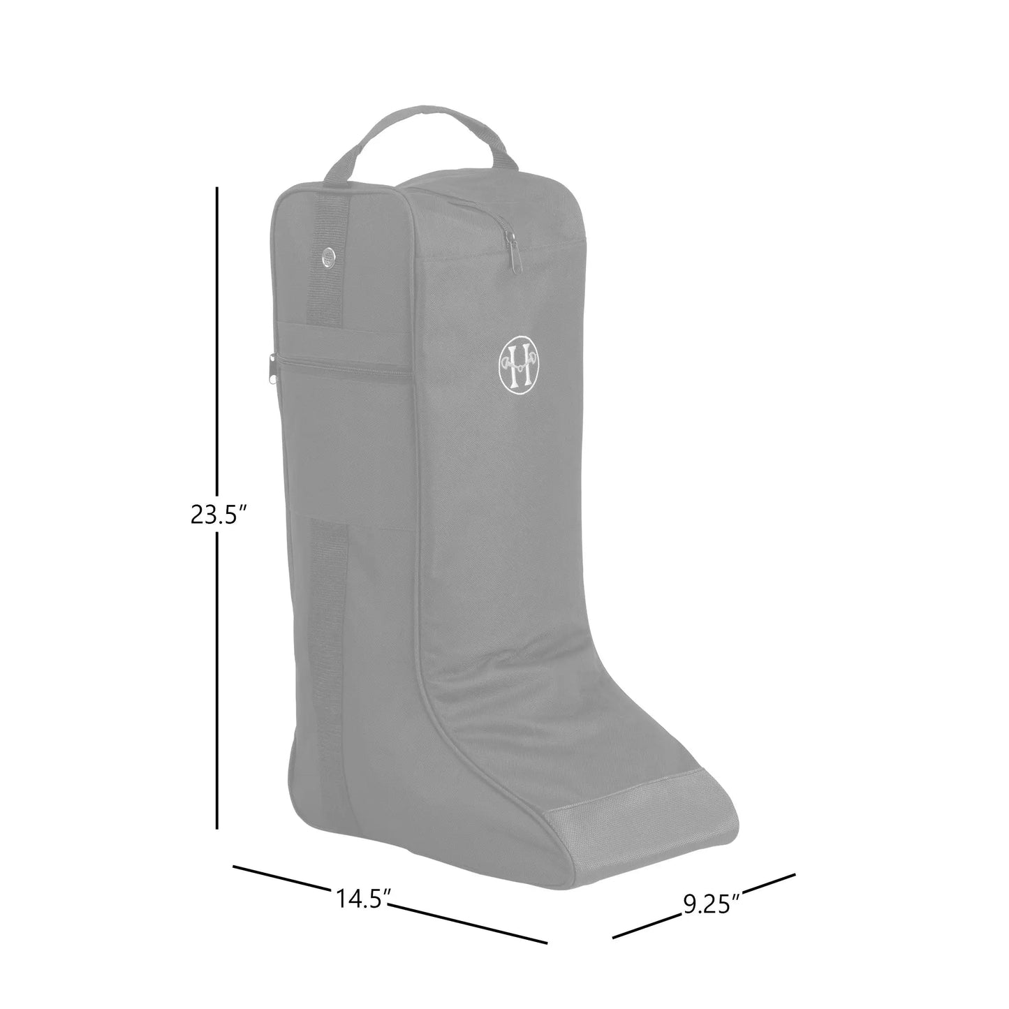 Huntley Equestrian - Tall Riding Boot Bag, Black