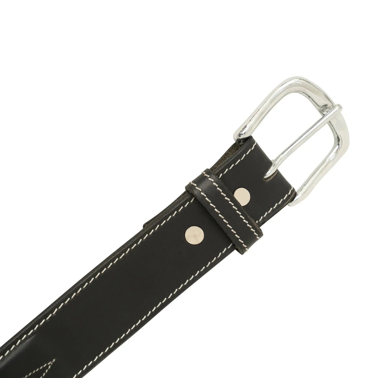 Huntley Equestrian Fancy Stitched Ladies  1.5" Inch wide belt, Black