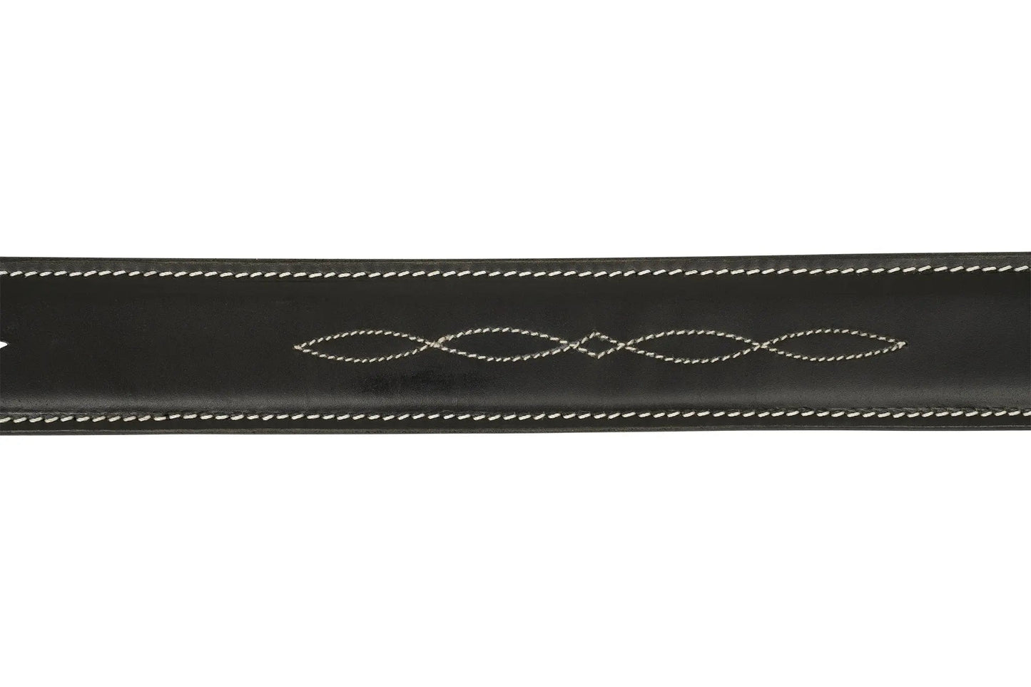 Huntley Equestrian Fancy Stitched Ladies  1.5" Inch wide belt, Black