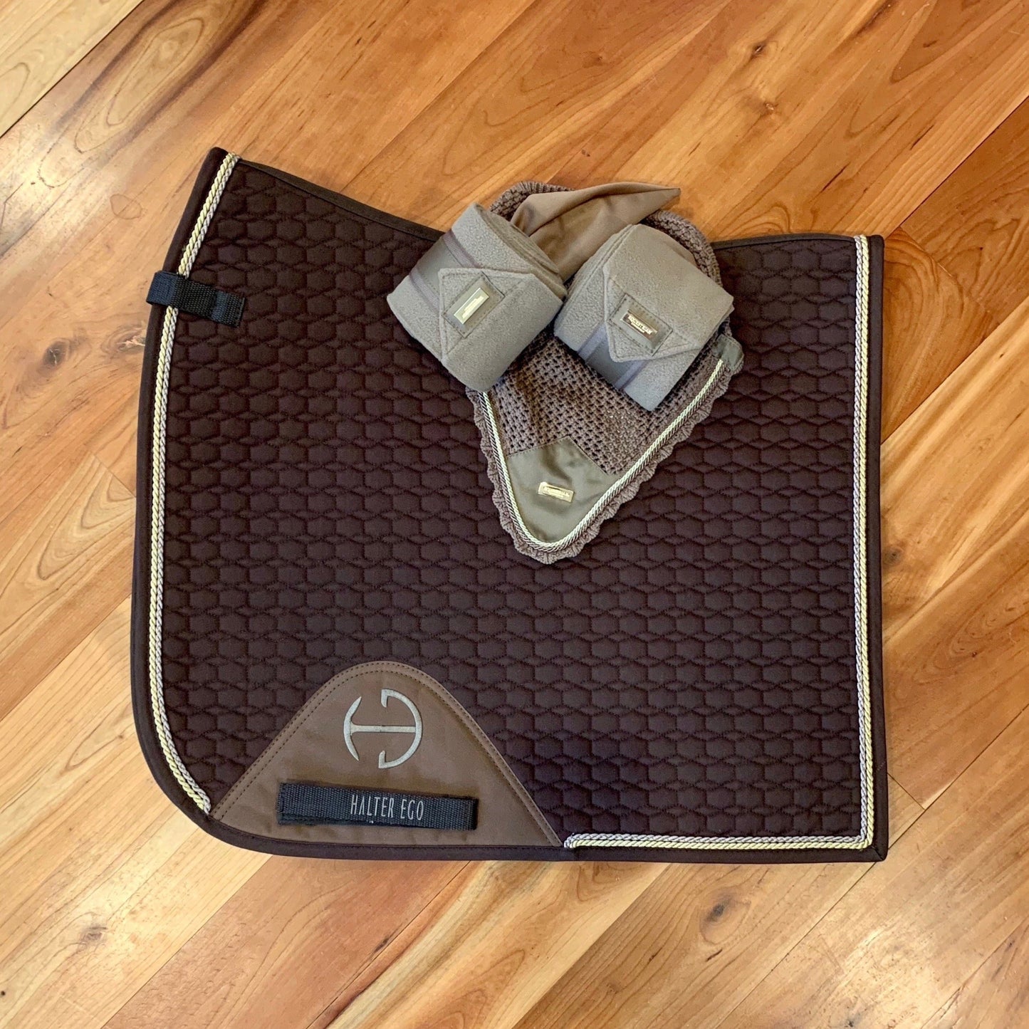 Halter Ego - European Cotton Dressage Saddle Pad - Chocolate