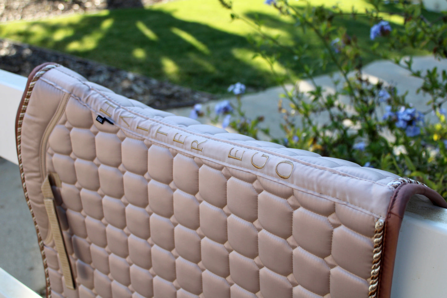 Halter Ego - Satin Classic Dressage Saddle Pad - Champagne Taupe