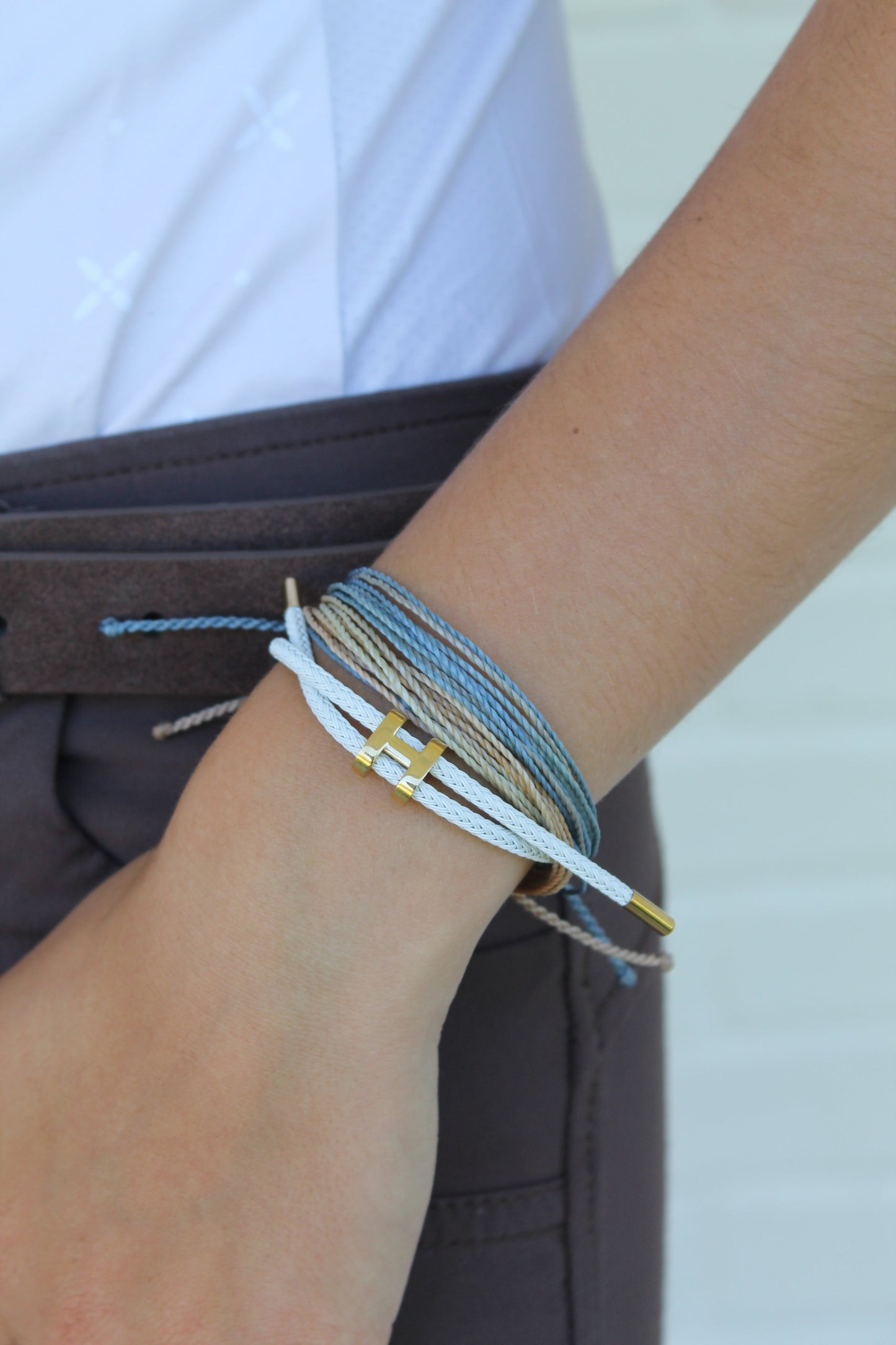 The Proper Fox - White H Bracelet
