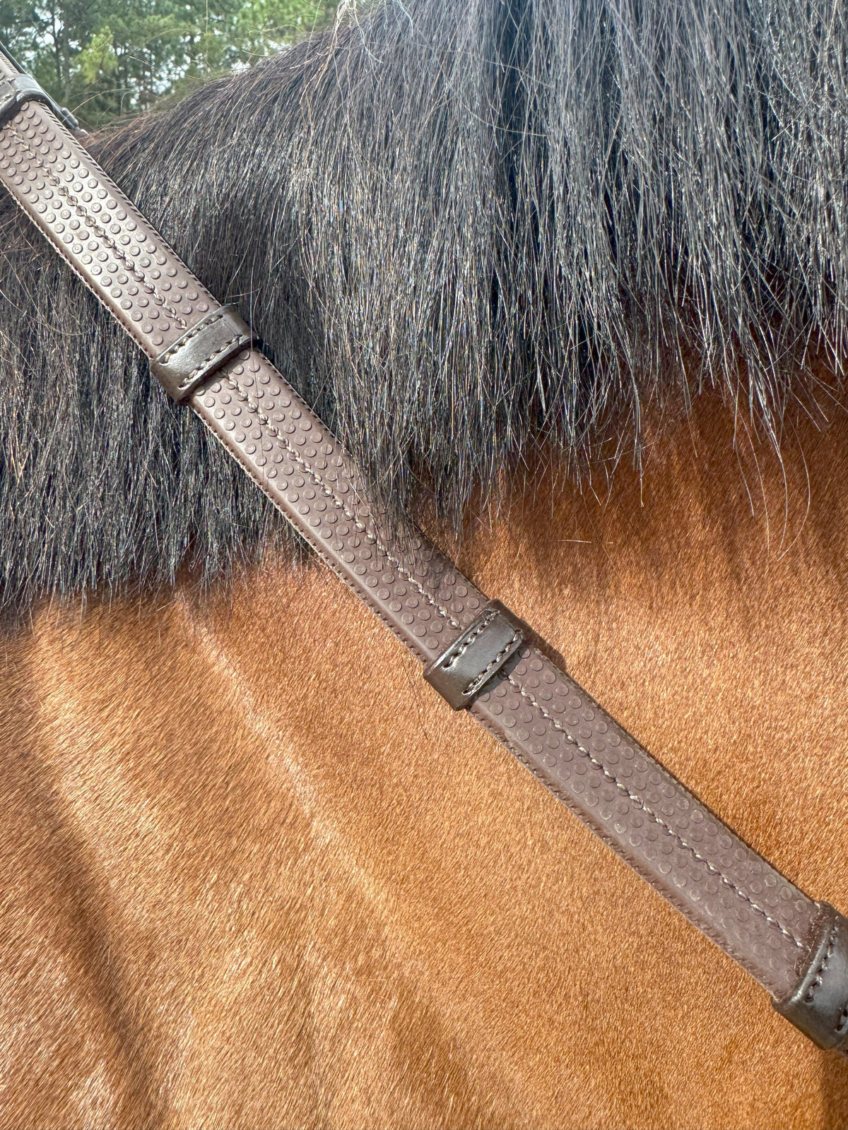 Correct Connect - Super Grip Reins - Heavy Rubber Rein for Ultimate Grip  Hand Stops 5" (13cm) Apart