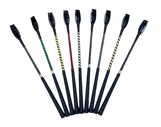 Huntley Equestrian - Jumper Whip-24" Two Tone Patent Cover, Various Color Combinations