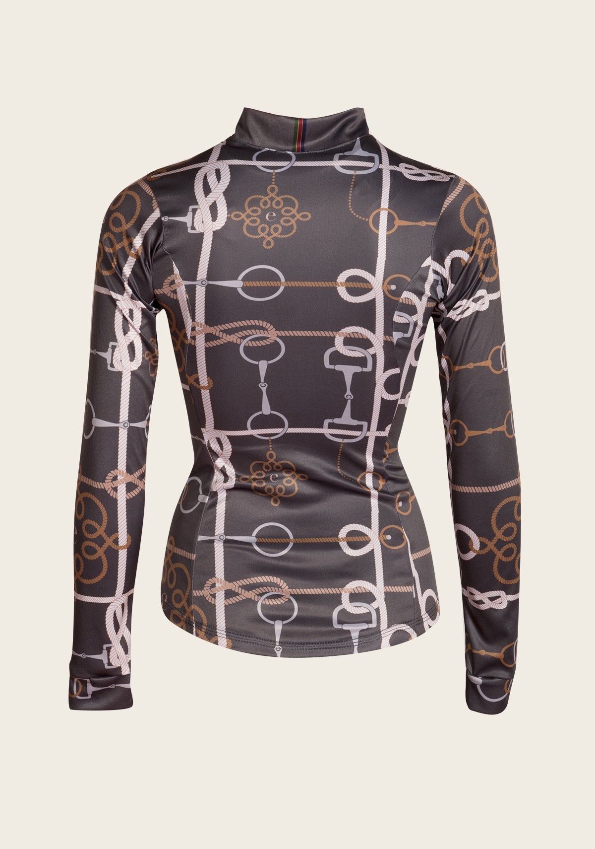 Espoir - Grey Knitted Chord Quarter Zip Sun Shirt