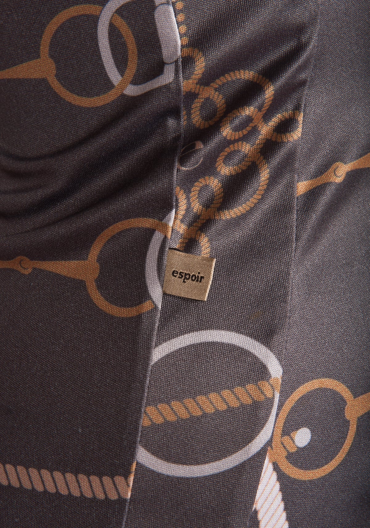 Espoir - Grey Knitted Chord Quarter Zip Sun Shirt