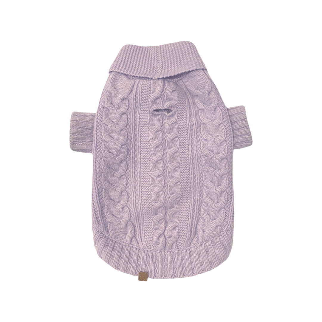 BESPOKE PAWS - Brooklyn Cashmere Cardigan, Soft lilac