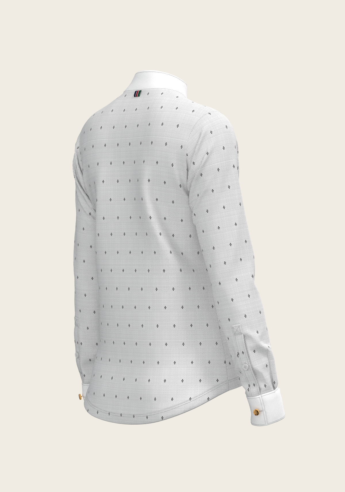 Espoir - Mosaic 4 Dot Quarter Zip Long Sleeve Show Shirt