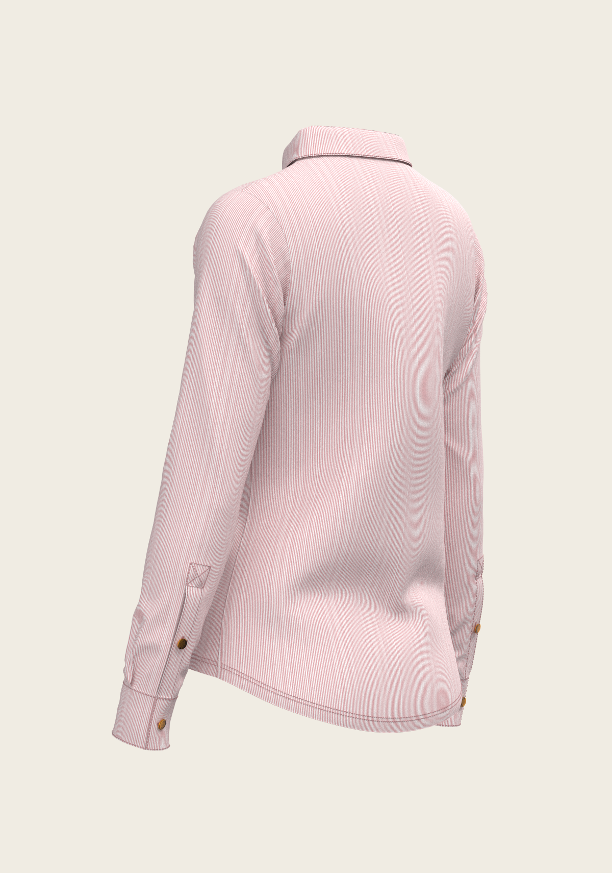 Espoir - Stripes on Rose Ladies Button Shirt