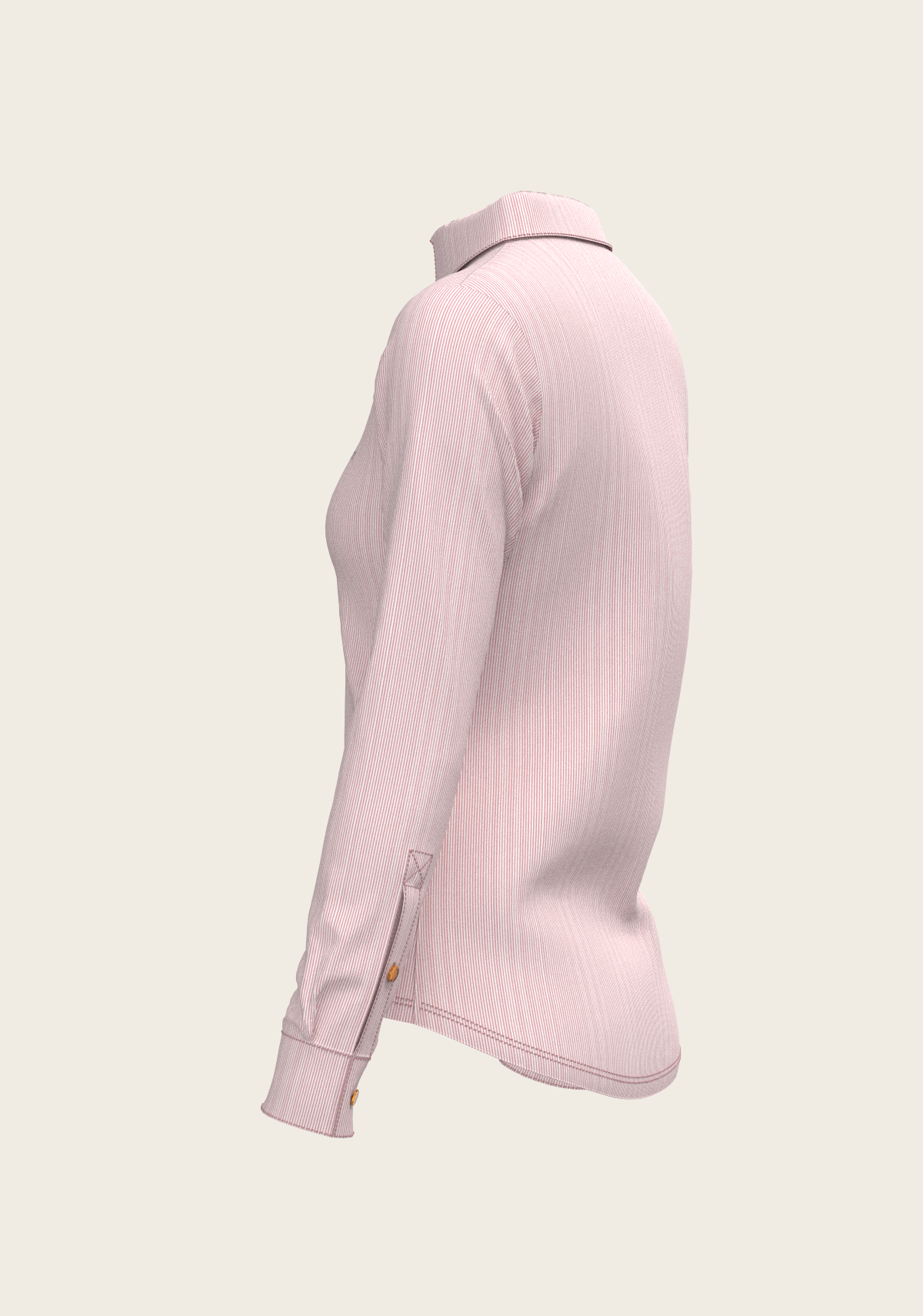 Espoir - Stripes on Rose Ladies Button Shirt