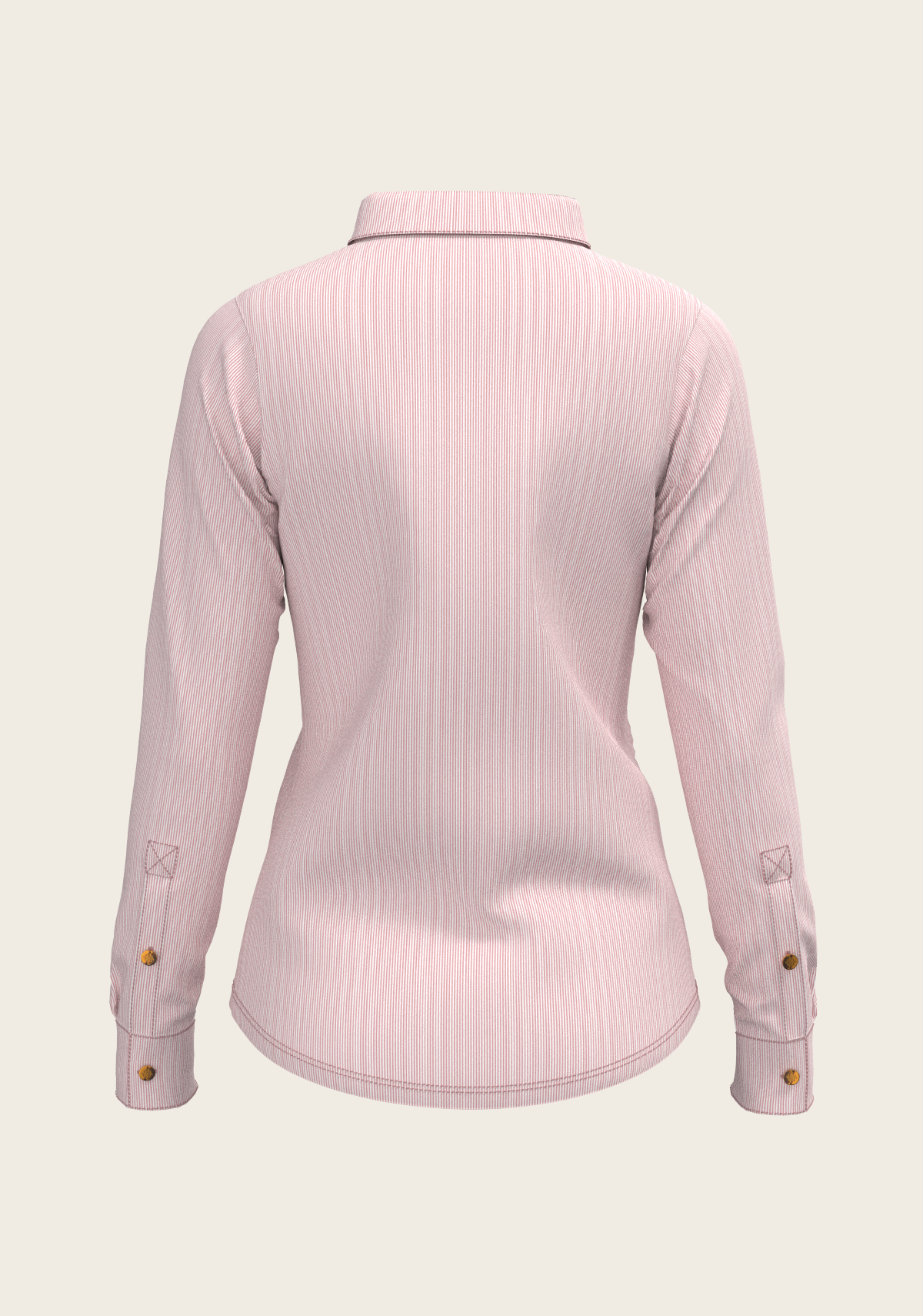 Espoir - Stripes on Rose Ladies Button Shirt