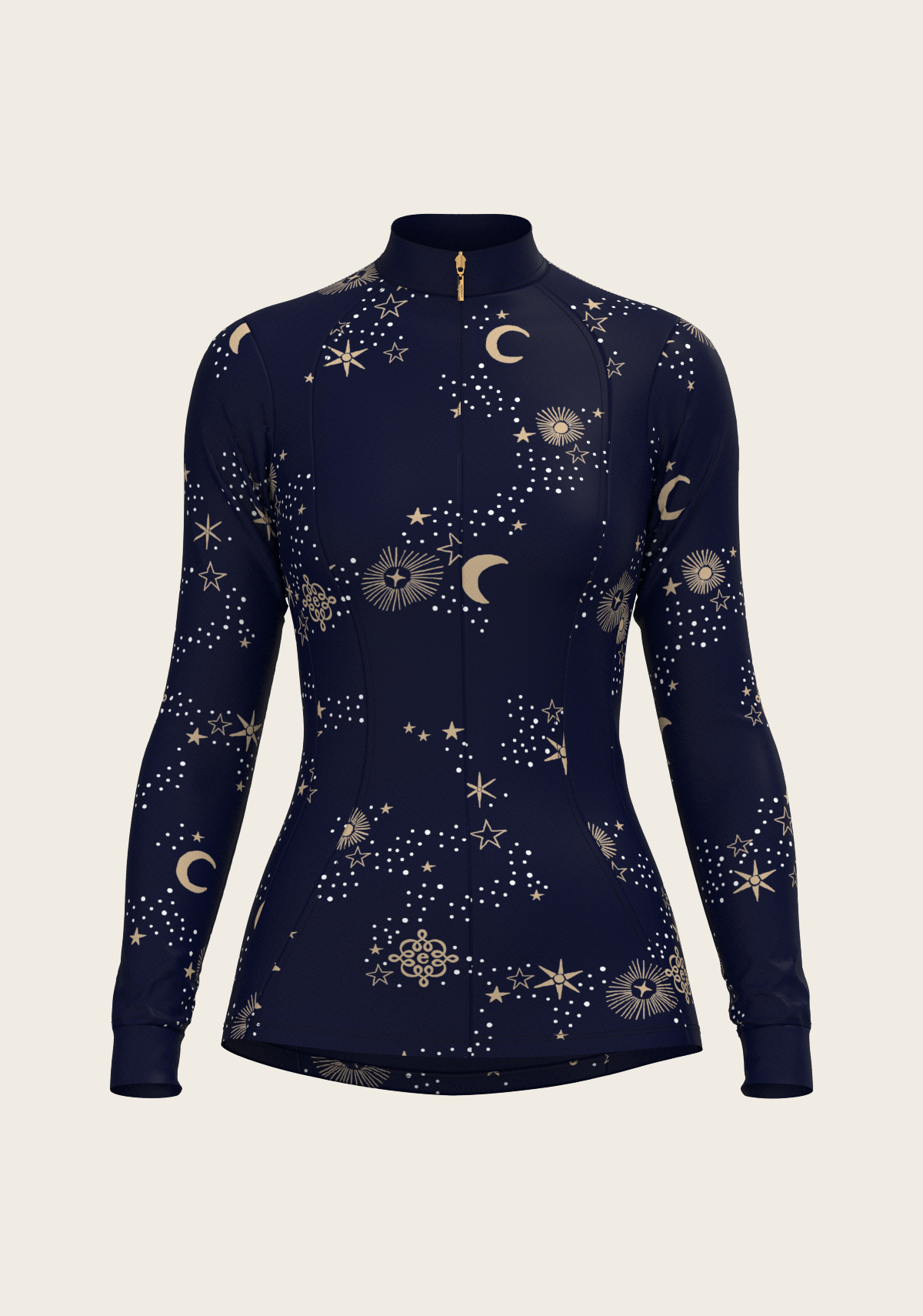  Espoir - Stars on Navy Quarter Zip Sun Shirt