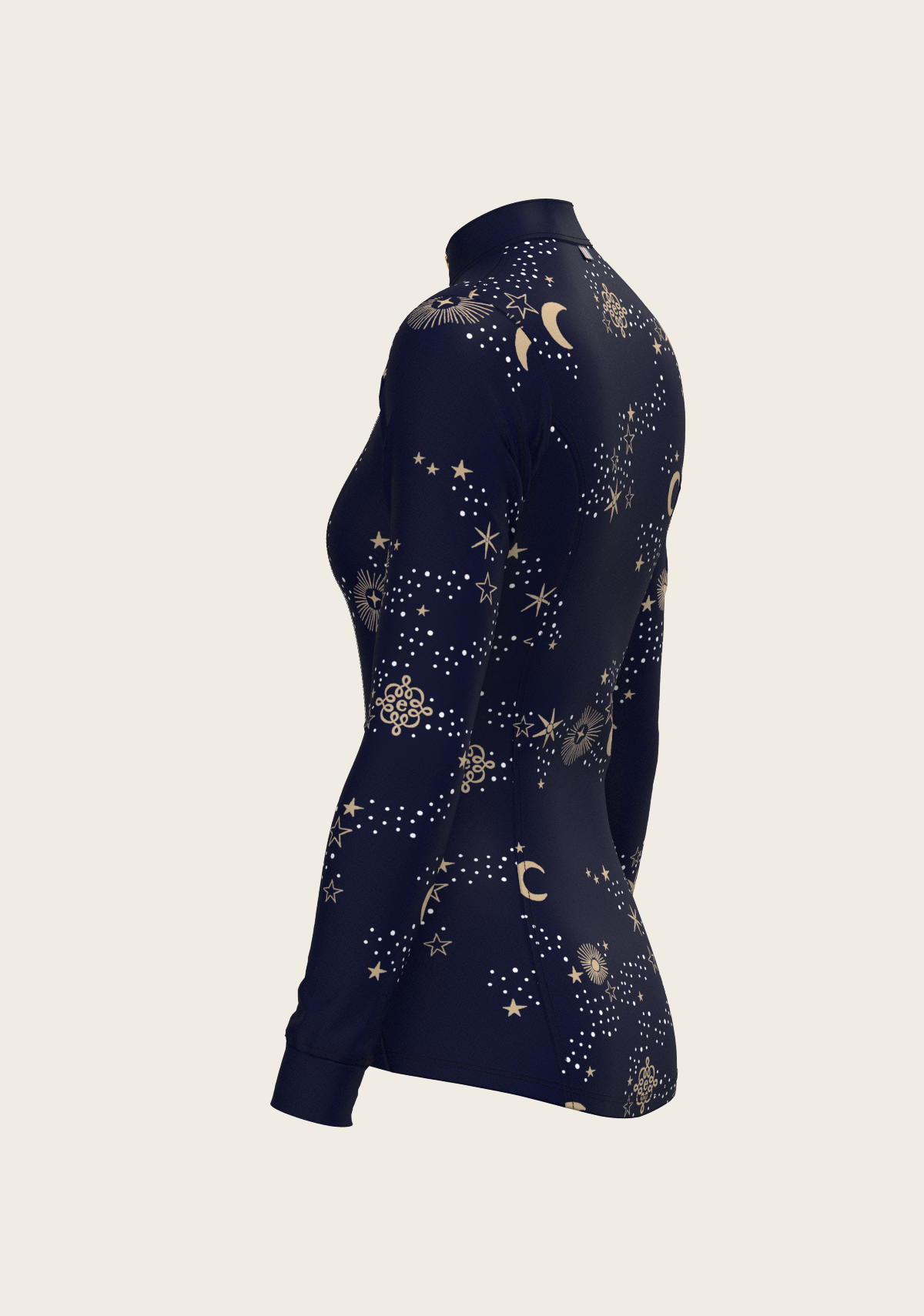  Espoir - Stars on Navy Quarter Zip Sun Shirt