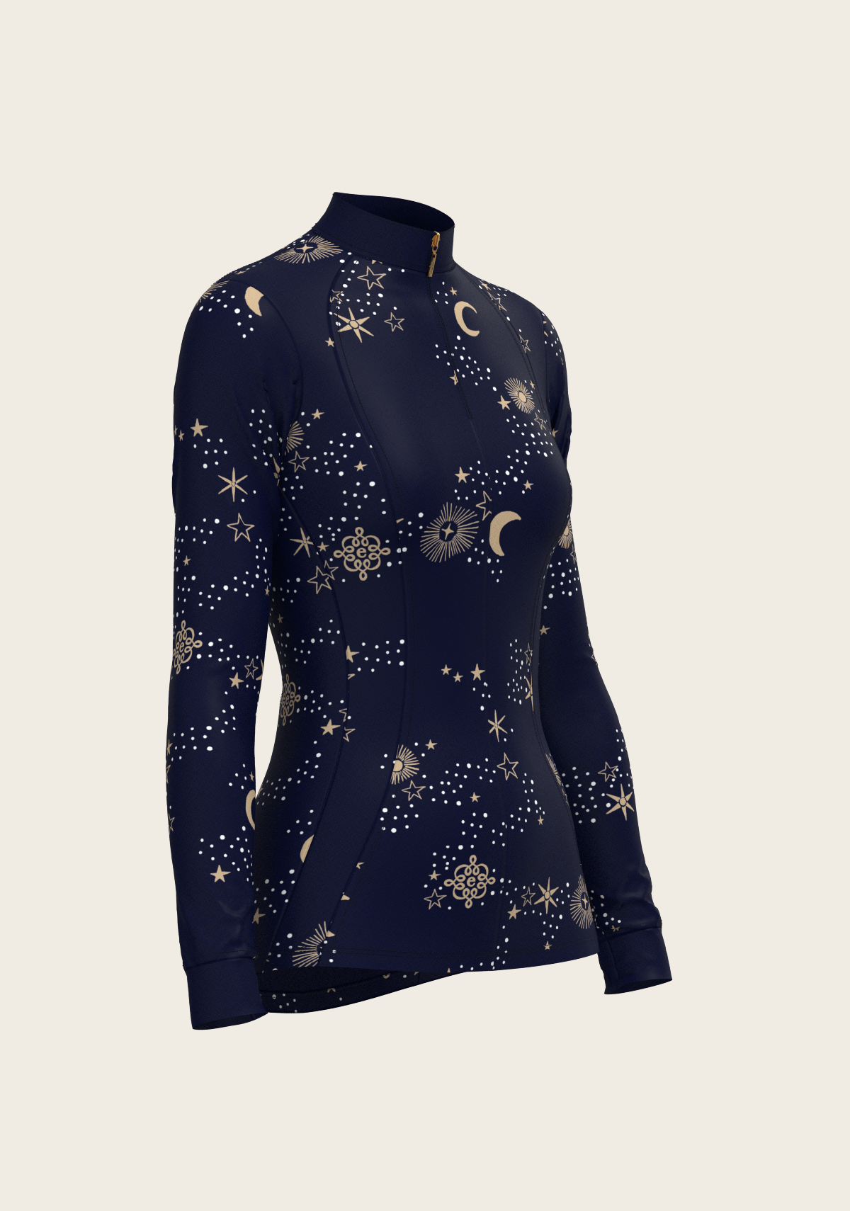  Espoir - Stars on Navy Quarter Zip Sun Shirt
