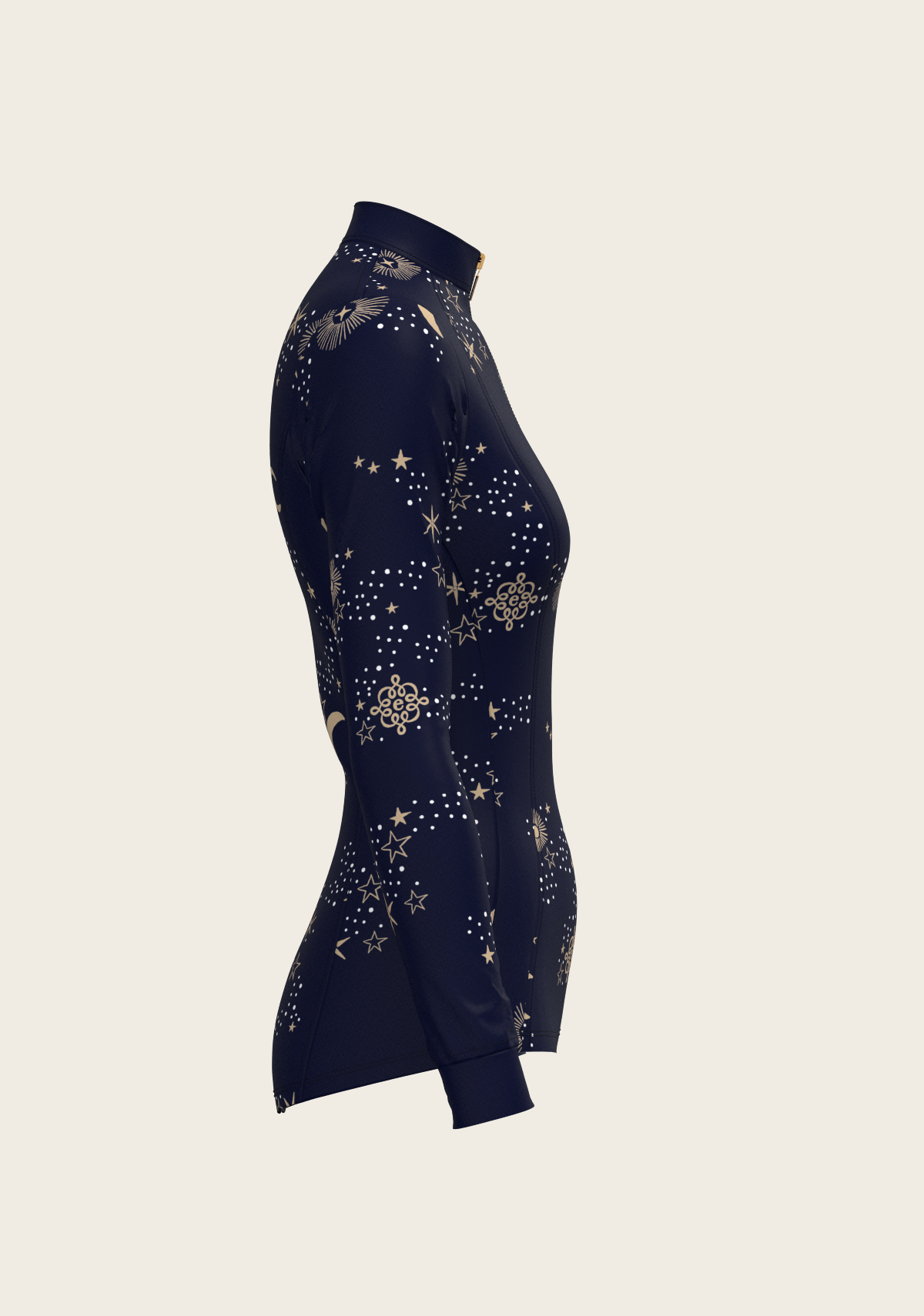  Espoir - Stars on Navy Quarter Zip Sun Shirt