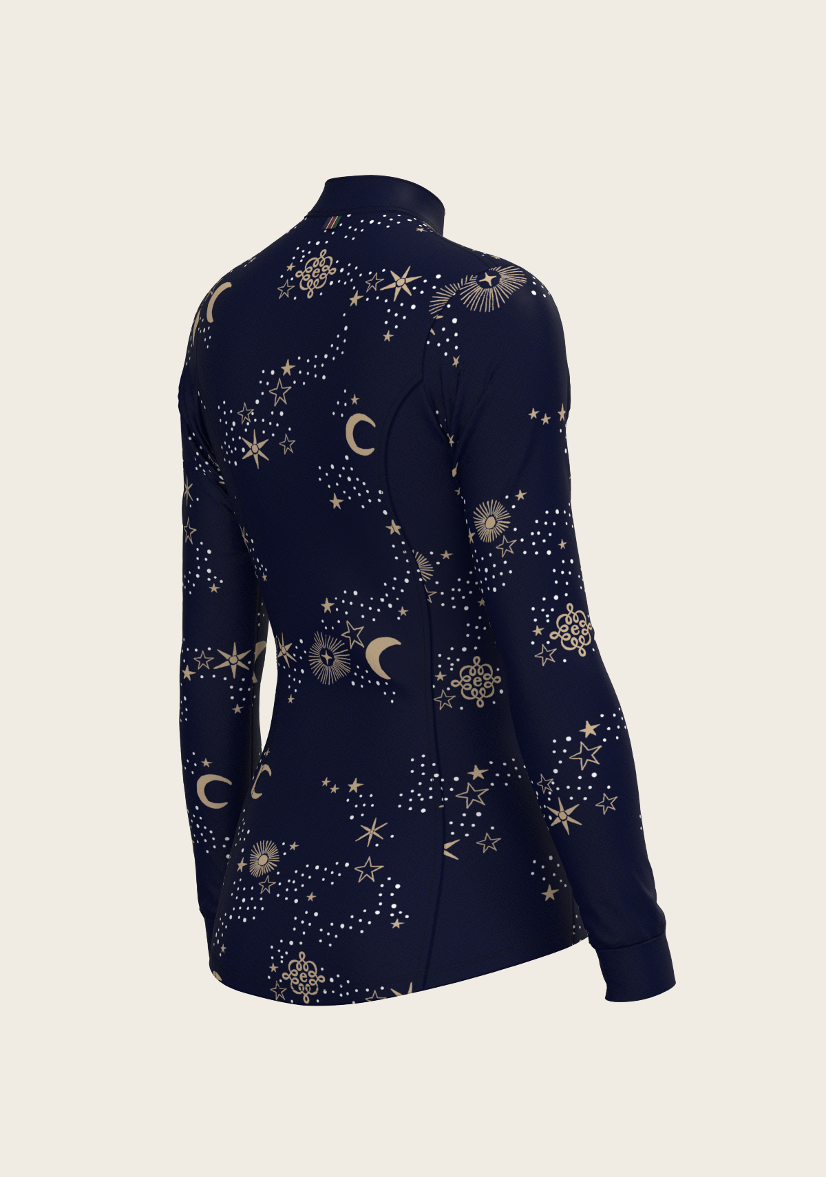  Espoir - Stars on Navy Quarter Zip Sun Shirt