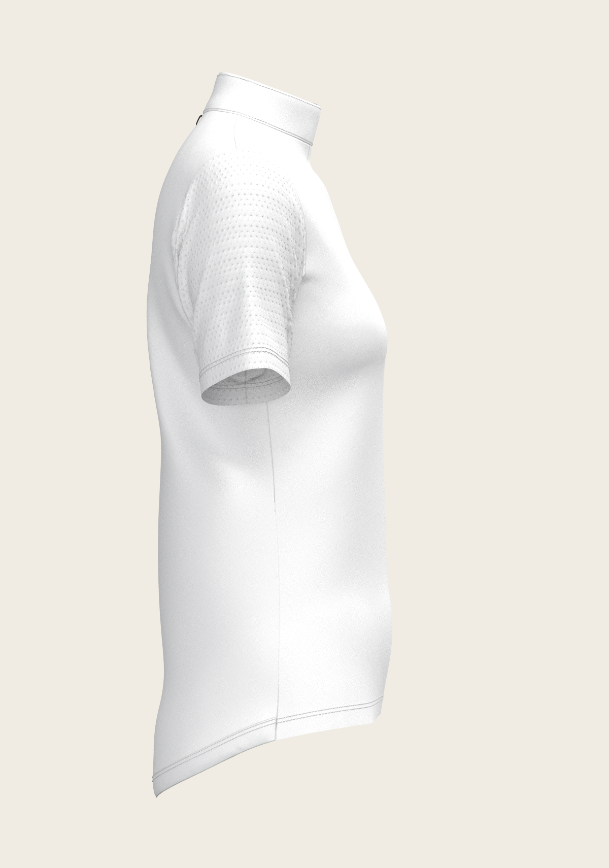  Espoir - White with Forest on Navy Inner Details Short Sleeve Show Shirt