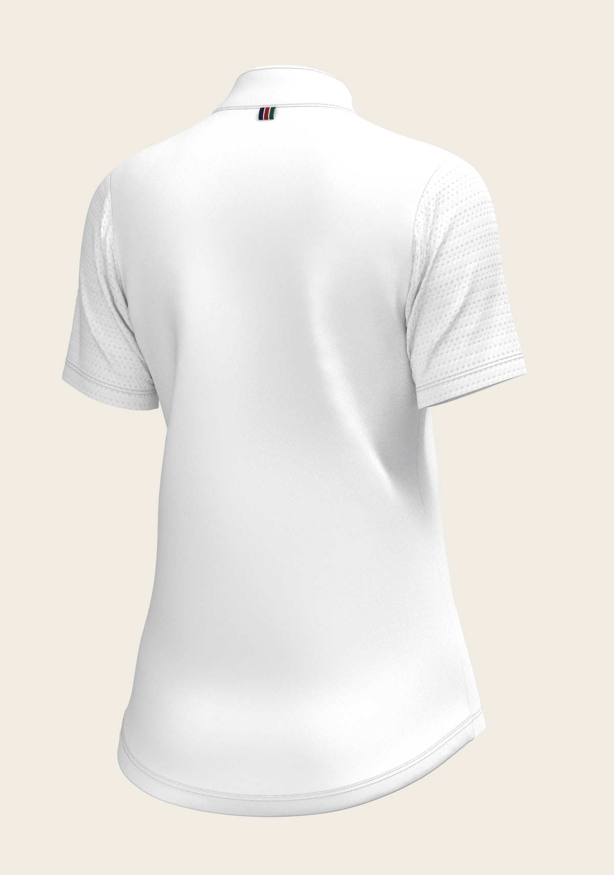  Espoir - White with Forest on Navy Inner Details Short Sleeve Show Shirt