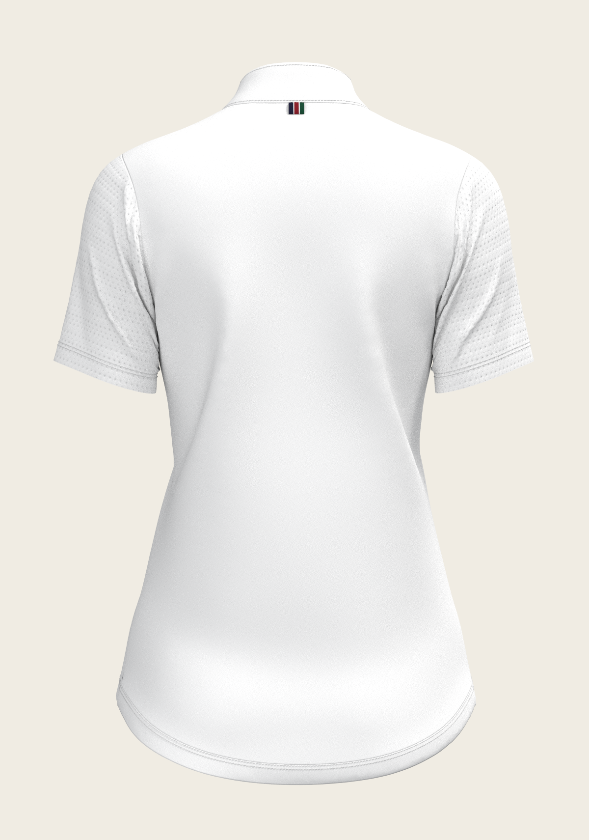  Espoir - White with Forest on Navy Inner Details Short Sleeve Show Shirt