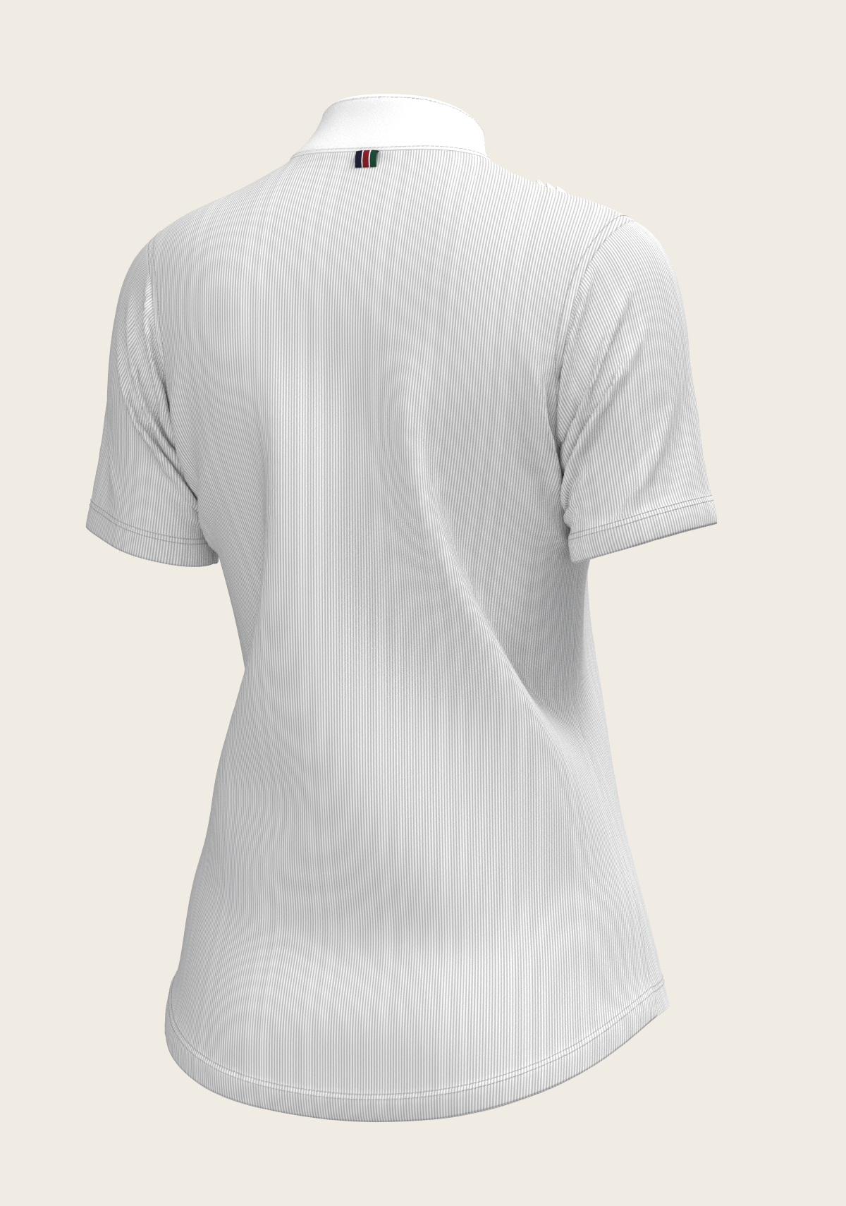  Espoir - Stripes in Grey Short Pleated Short Sleeve Show Shirt