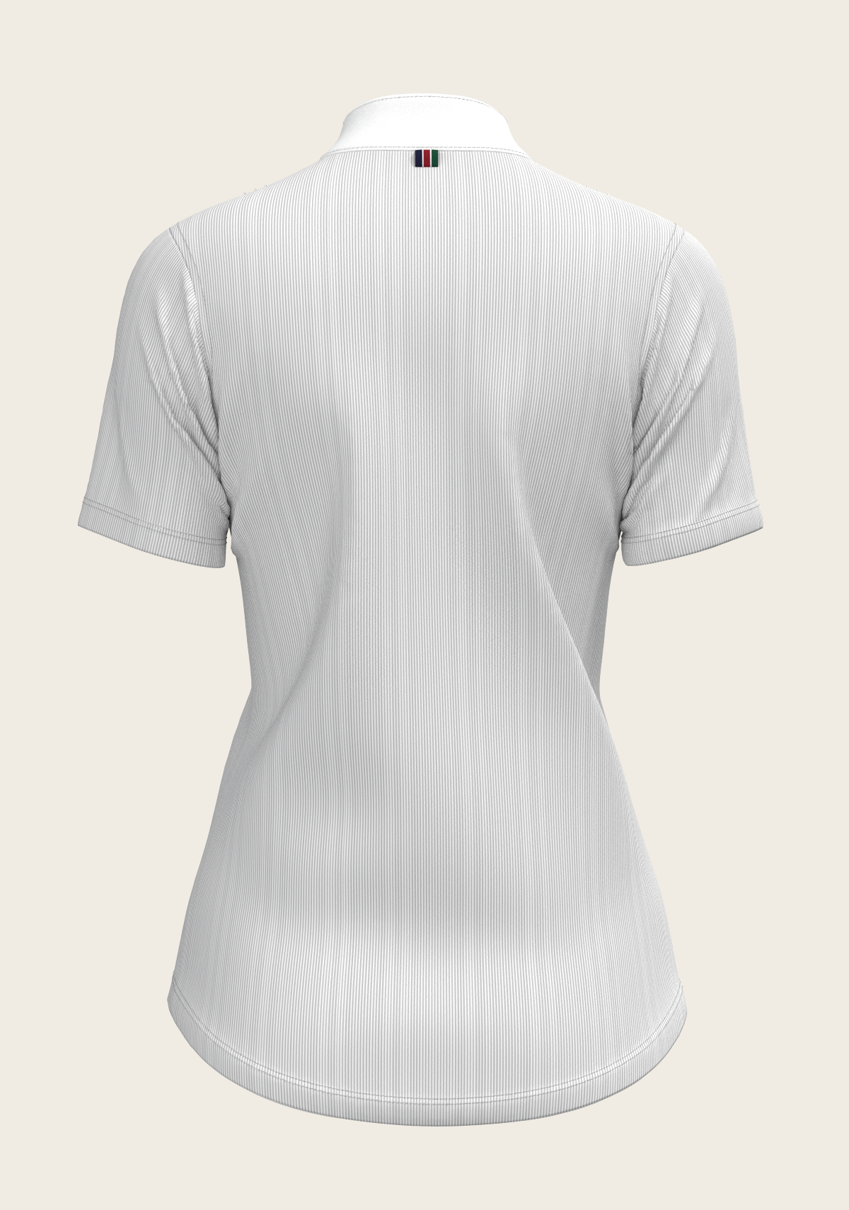  Espoir - Stripes in Grey Short Pleated Short Sleeve Show Shirt