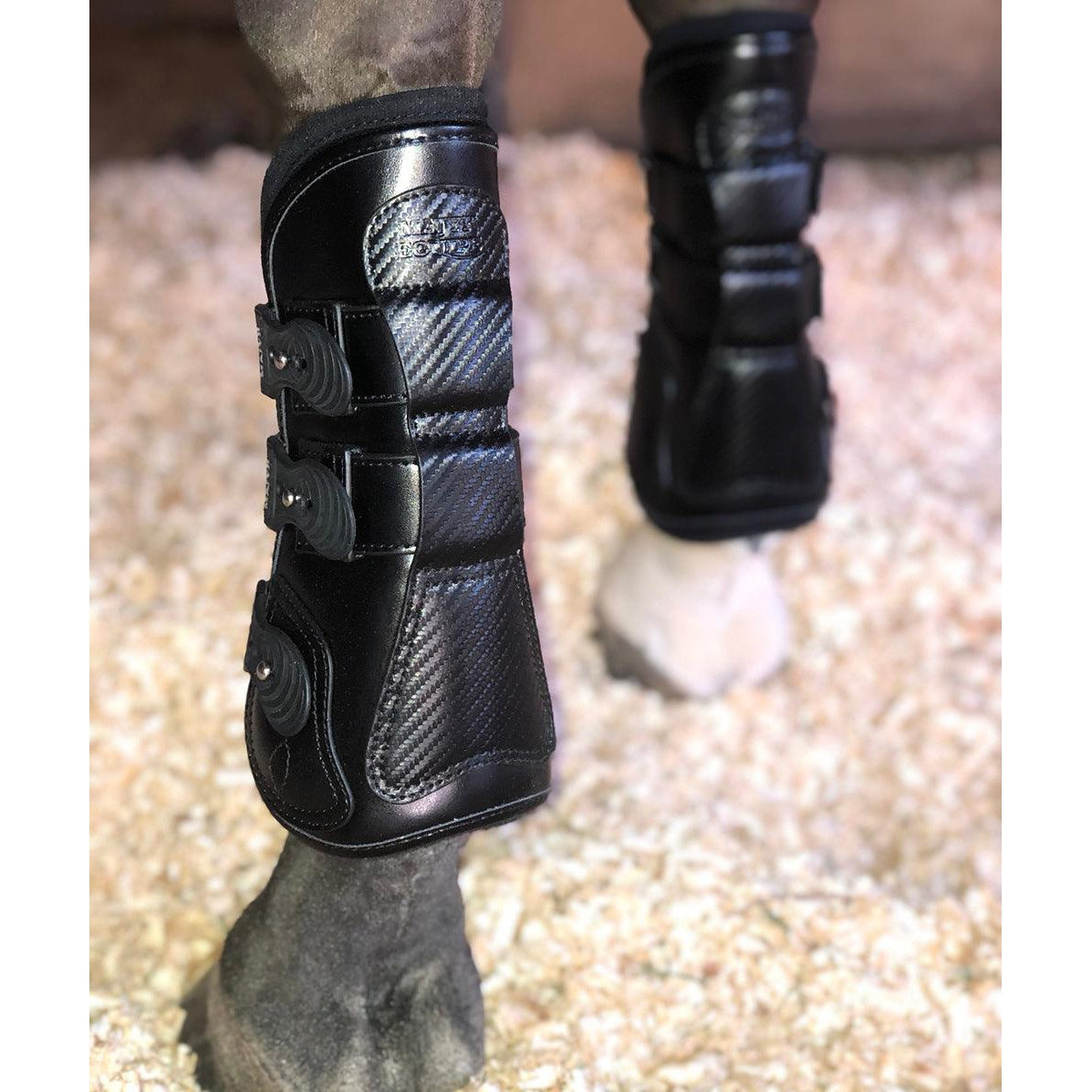 Majyk Equipe - Estrella' Carbon Leather Tendon Boots