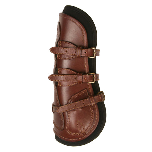 Majyk Equipe - Leather Equitation Tendon Boot with Impact Protective Removable Liners (Buckle Closures)
