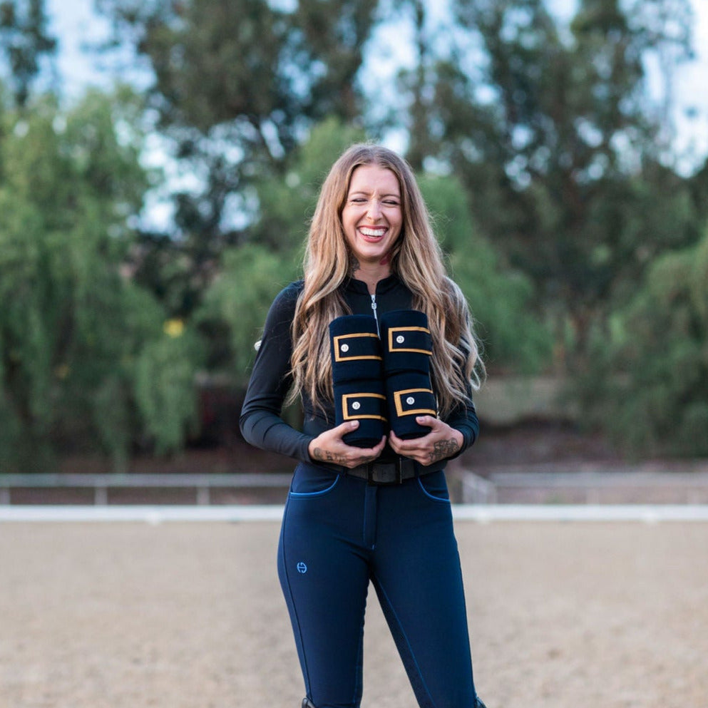 Halter Ego - Halter Ego Navy & Gold Fleece Bandages