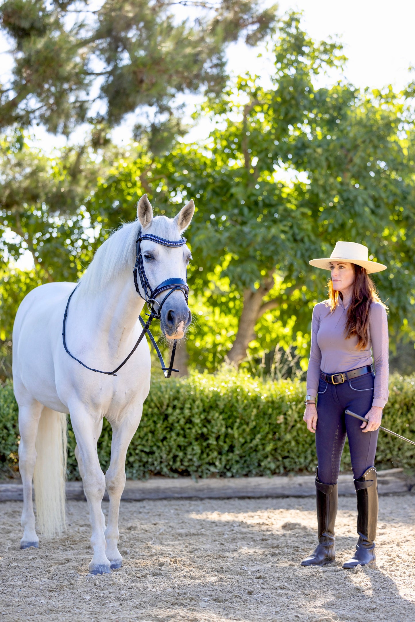 Halter Ego - The Bluebell - Navy Patent Leather Snaffle Bridle with REMOVABLE FLASH