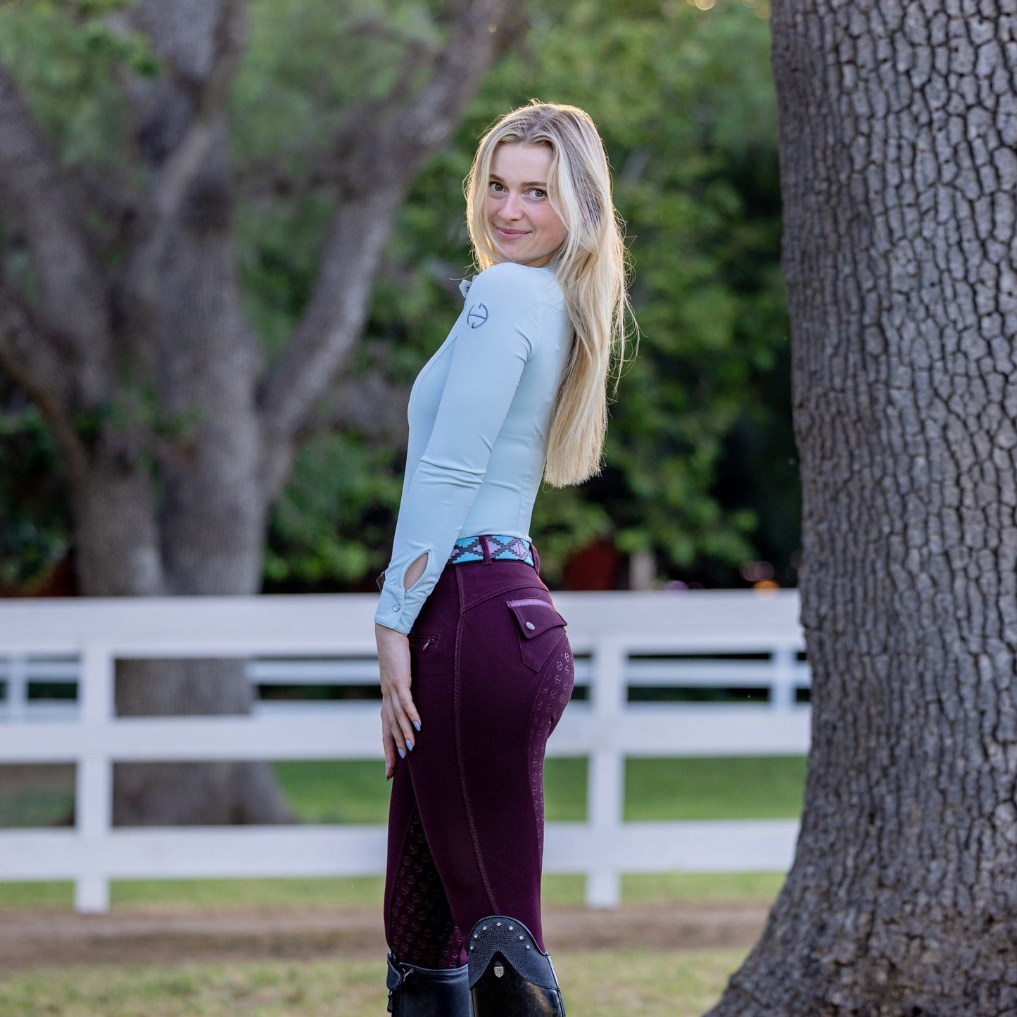Halter Ego - Kimberly Full Seat Breeches - Wine
