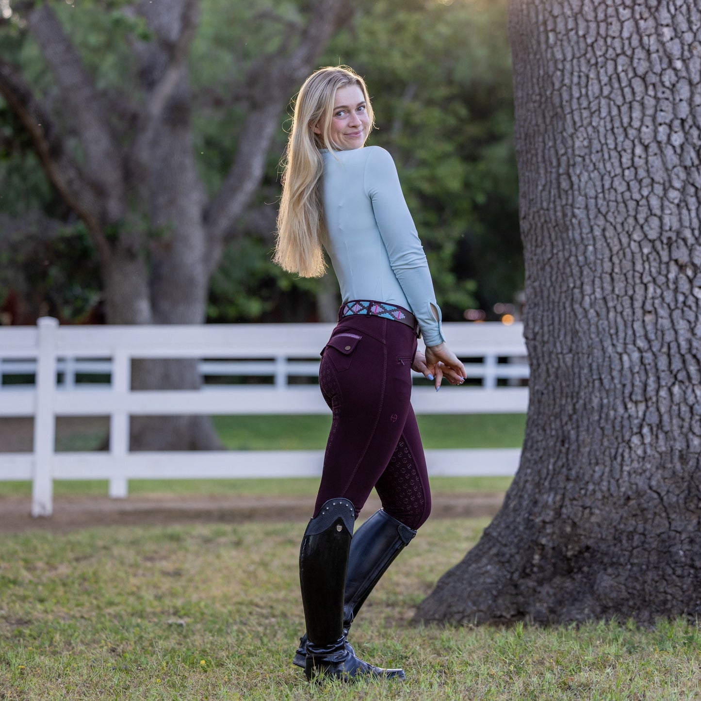Halter Ego - Kimberly Full Seat Breeches - Wine