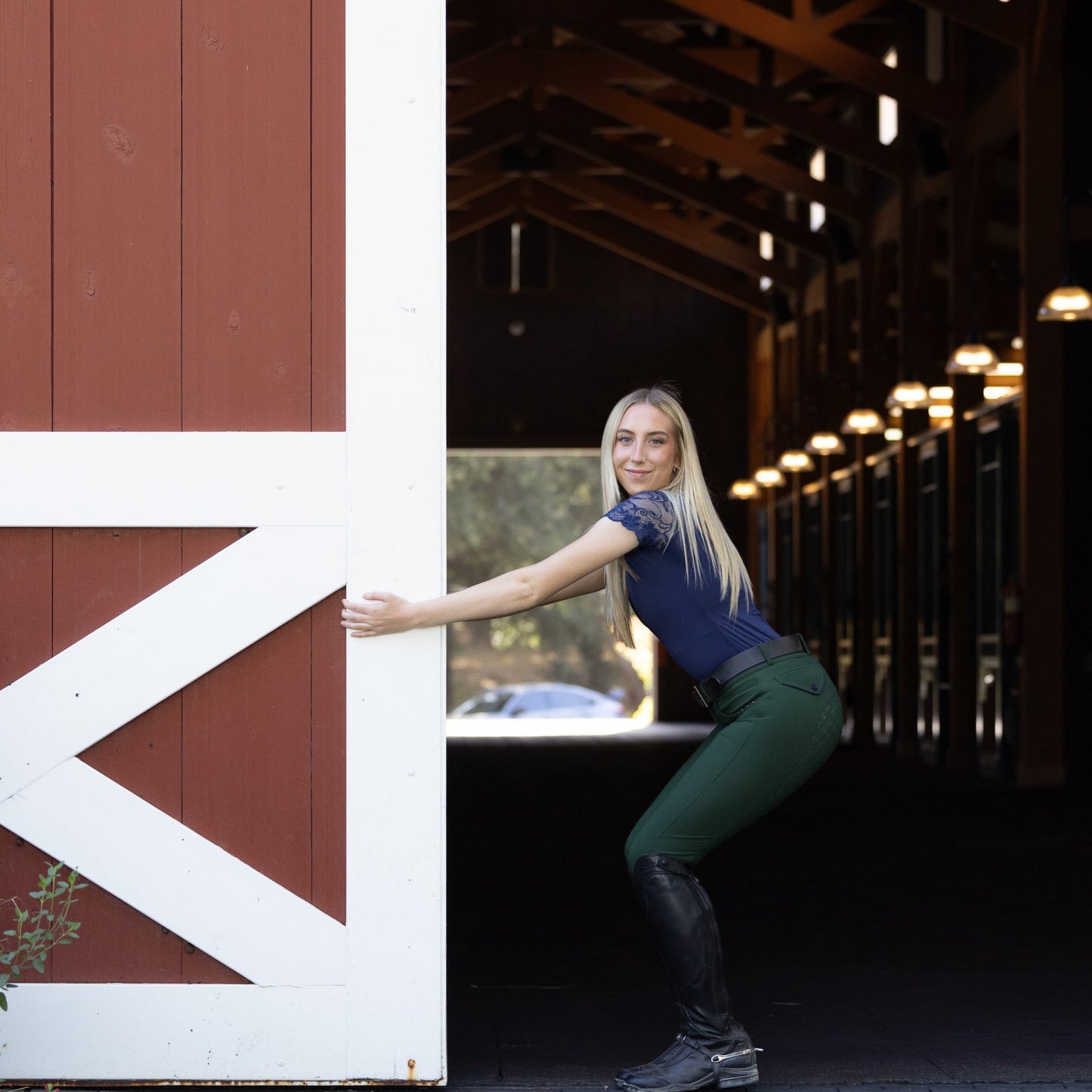 Halter Ego - Evolution Full Seat Breeches - Mountain Green