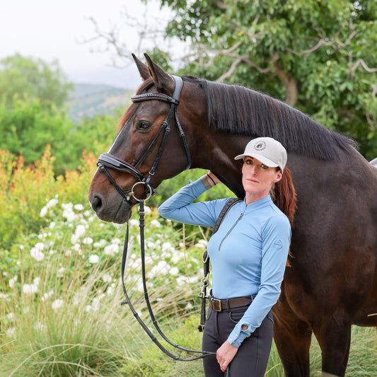 Halter Ego - The Hayworth - Black Patent Snaffle with Burgundy Patent Piping & Removable Flash