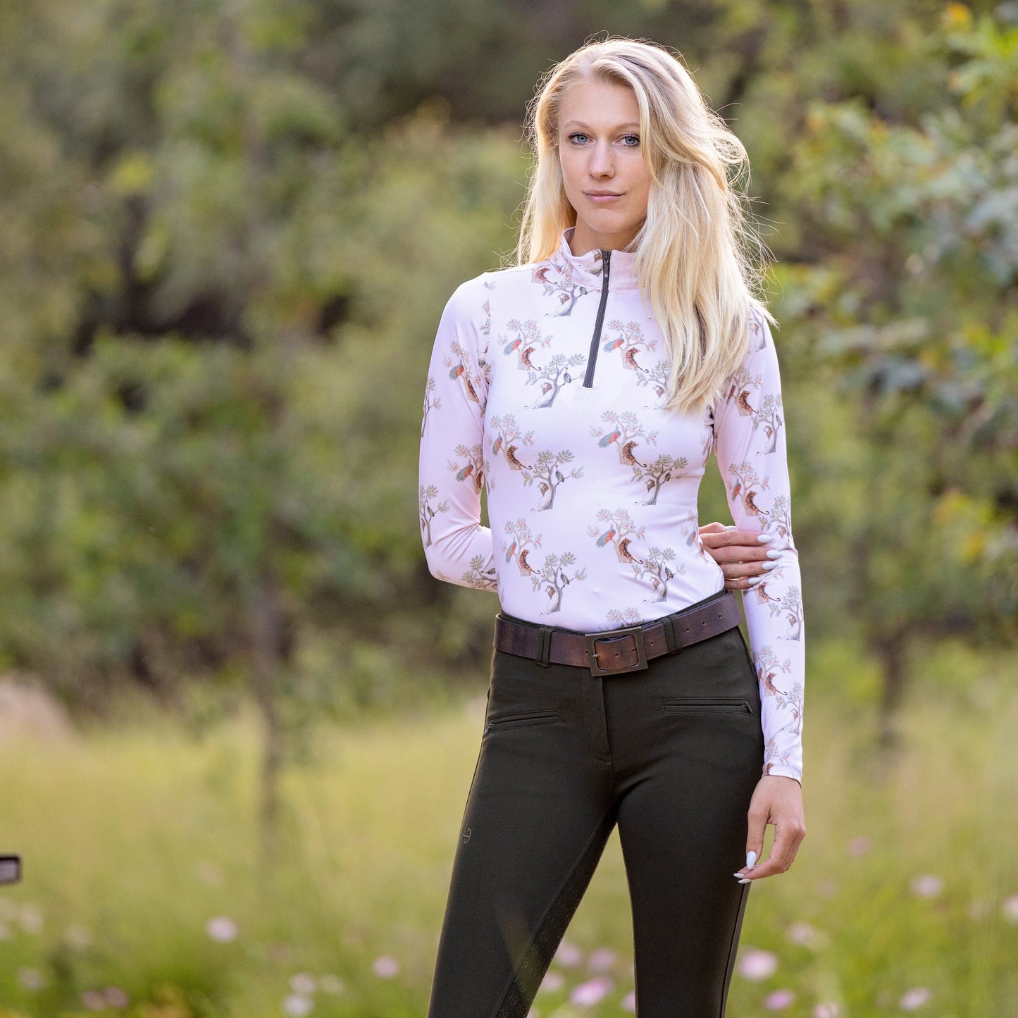 Halter Ego - Kimberly Full Seat Breeches - Army Green