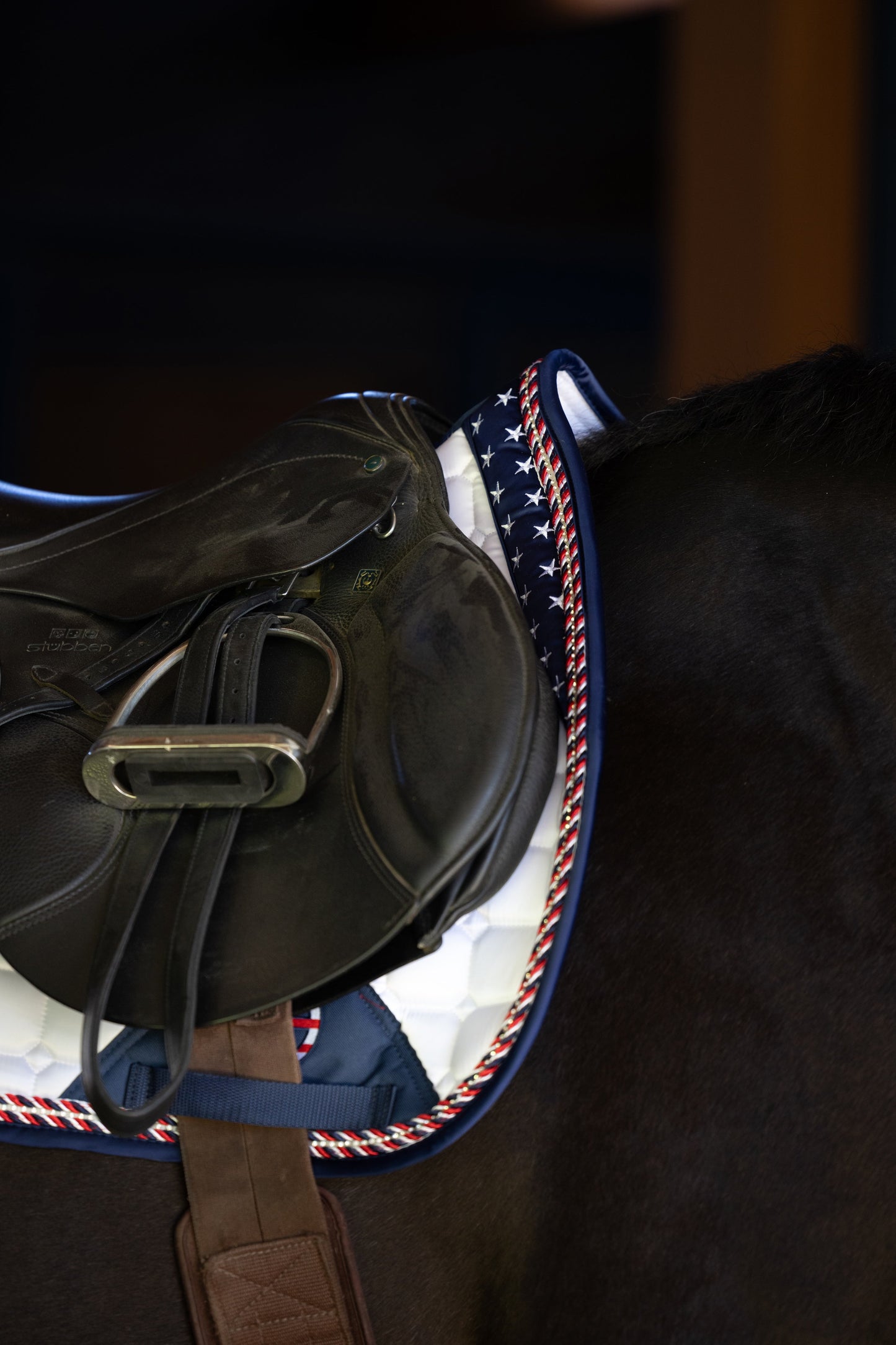 Halter Ego - Limited Edition TEAM USA Satin Classic Jump Saddle Pad