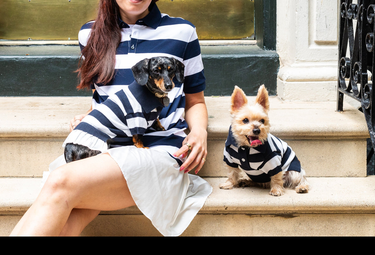 BESPOKE PAWS - ‘Gladys’ Cashmere blend Polo Dress