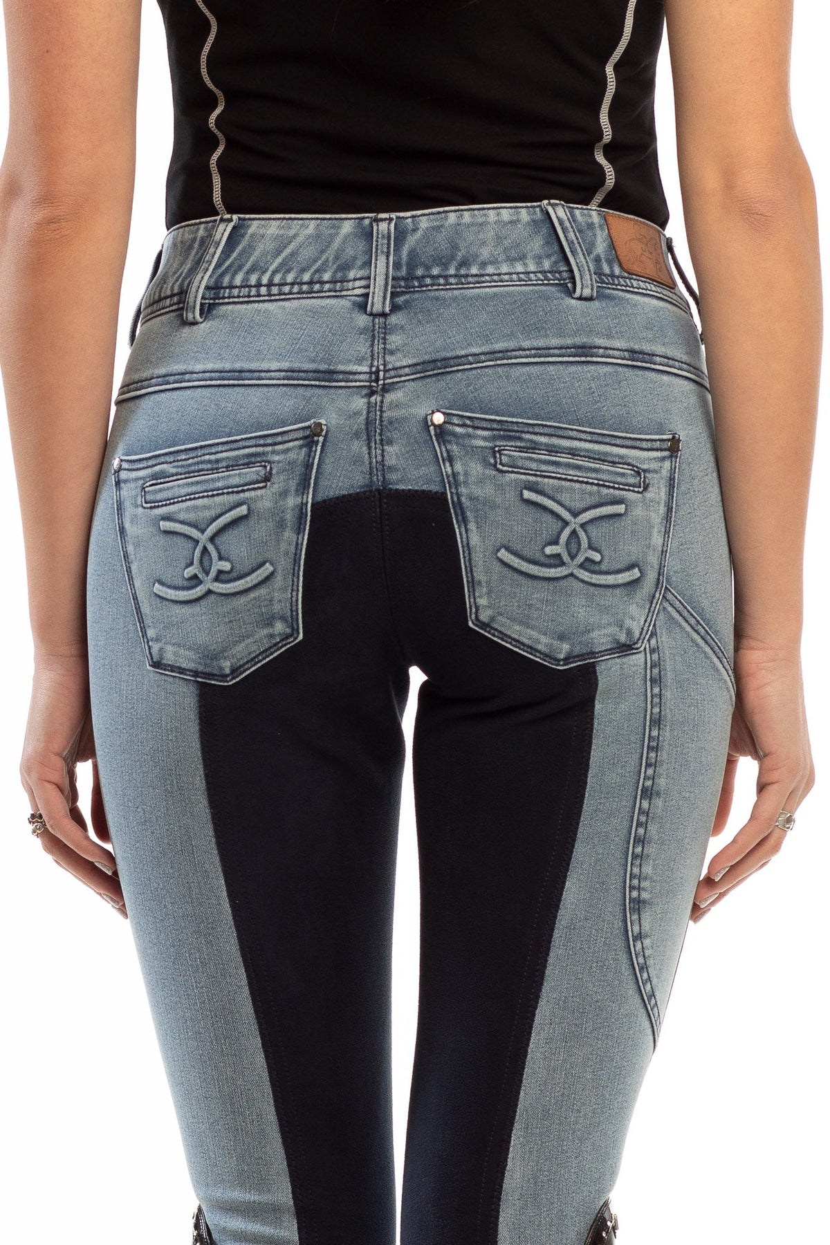 Goode Rider - NEW Equestrian Jean - Full Seat with Cell Phone Pocket | 4-way stretch - Faded Blue