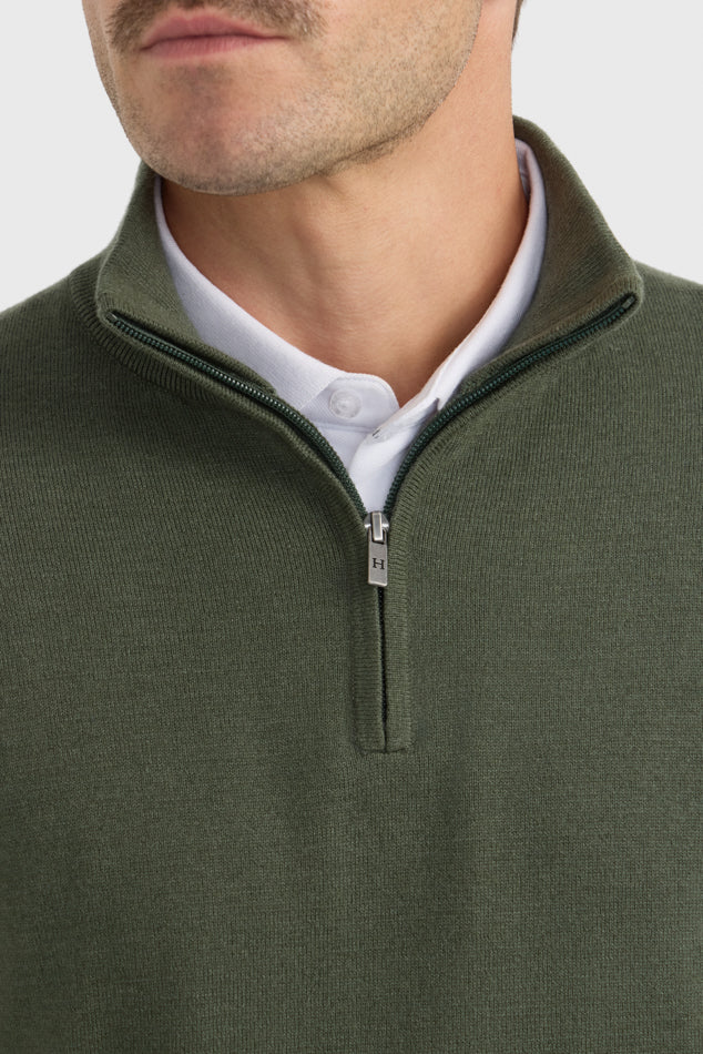 Harcour - Parmo Unisex Pullover 1/4 Zip Sweater