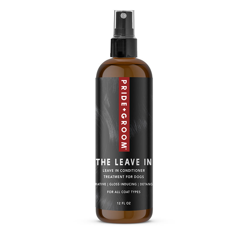 PRIDE+GROOM THE LEAVE IN Dog Detangling Leave in Spray — Detangling, Moisturizing & Conditioning Leave In Spray for Dogs